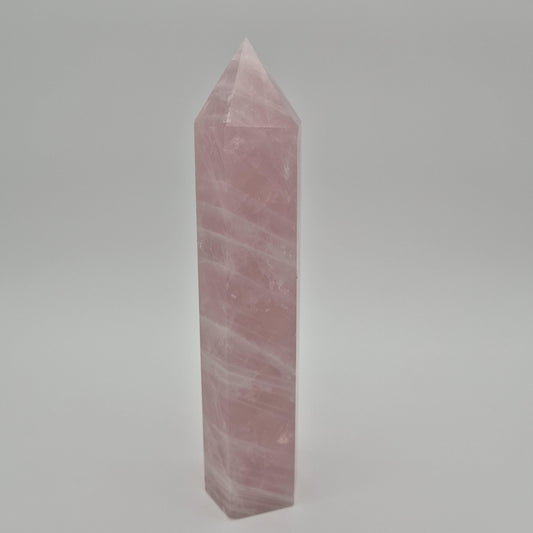 Rose Quartz Tower - 2.67 lb | 9.5in Tall | Display-Ready Beauty Crystal Hoarder