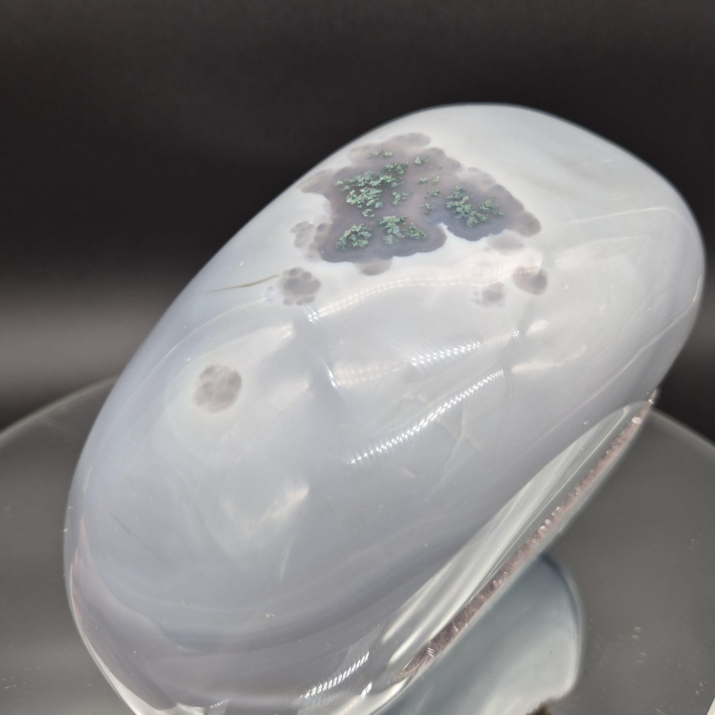Super Rare One of a Kind Galaxy Amethyst with Hematite Baby Blue Agate 6x4x3 5.05 lbs Brazil Crystal Hoarder