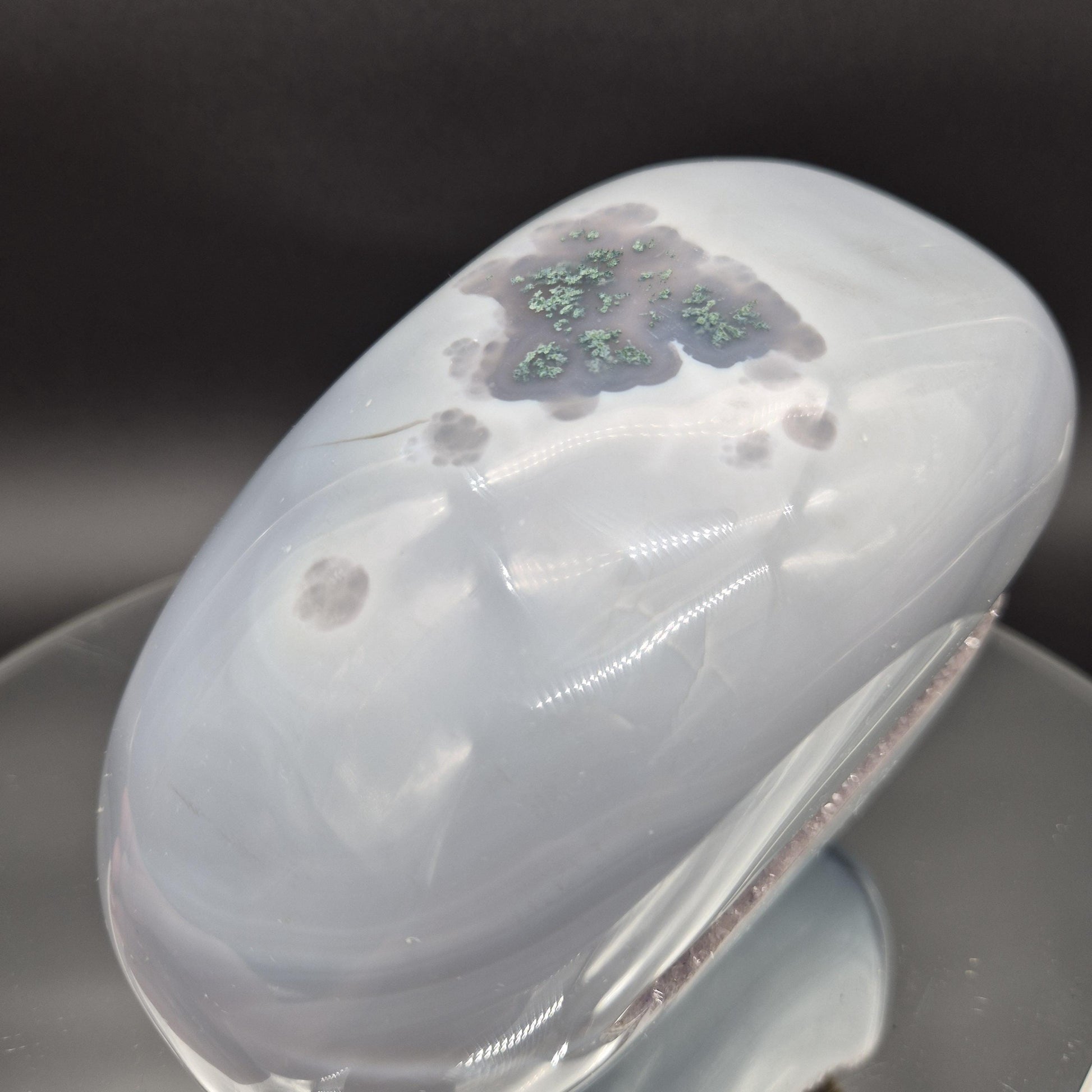 Super Rare One of a Kind Galaxy Amethyst with Hematite Baby Blue Agate 6x4x3 5.05 lbs Brazil Crystal Hoarder