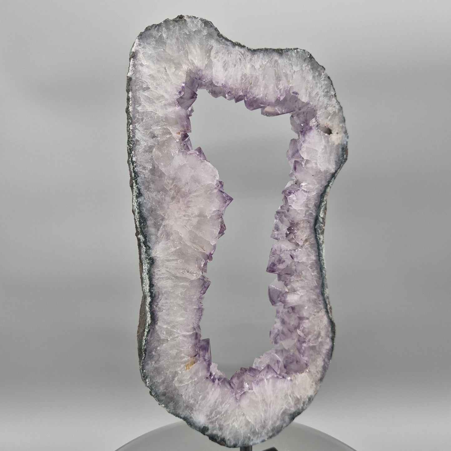 Amethyst Portal from Brazil - 15in Tall Natural Amethyst Crystal Portal  with Stalactite Flower Formation  5.45 lb Crystal Hoarder