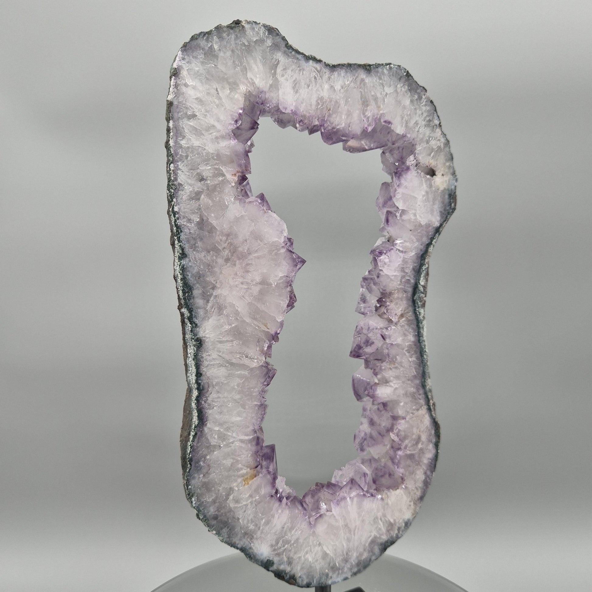 Amethyst Portal from Brazil - 15in Tall Natural Amethyst Crystal Portal  with Stalactite Flower Formation  5.45 lb Crystal Hoarder