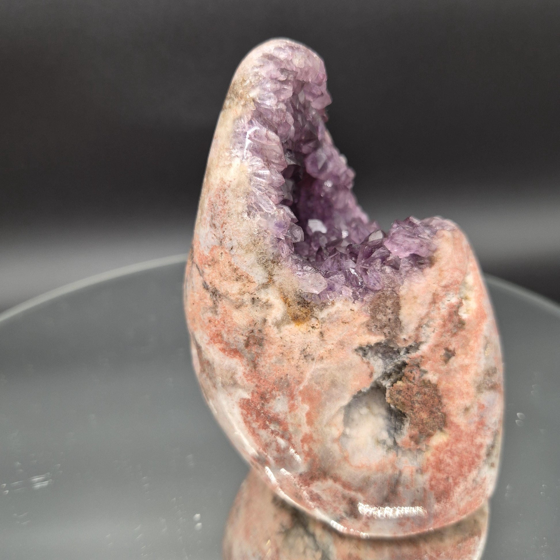 AAA+ Rare Bi-Color Purple Pink Amethyst Freeform Brazil 1.84 lbs 4.5x3.5x3 Collector Crystal Crystal Hoarder
