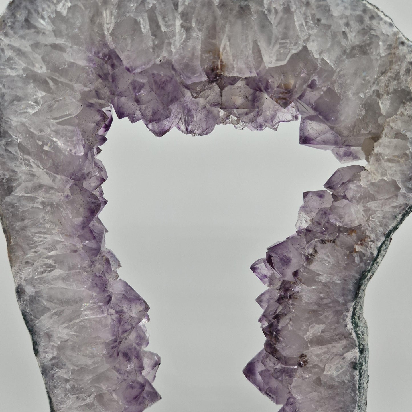 Amethyst Portal from Brazil - 16in Tall Natural Amethyst Crystal Portal | 7.14 lb Amethyst Specimen Crystal Hoarder