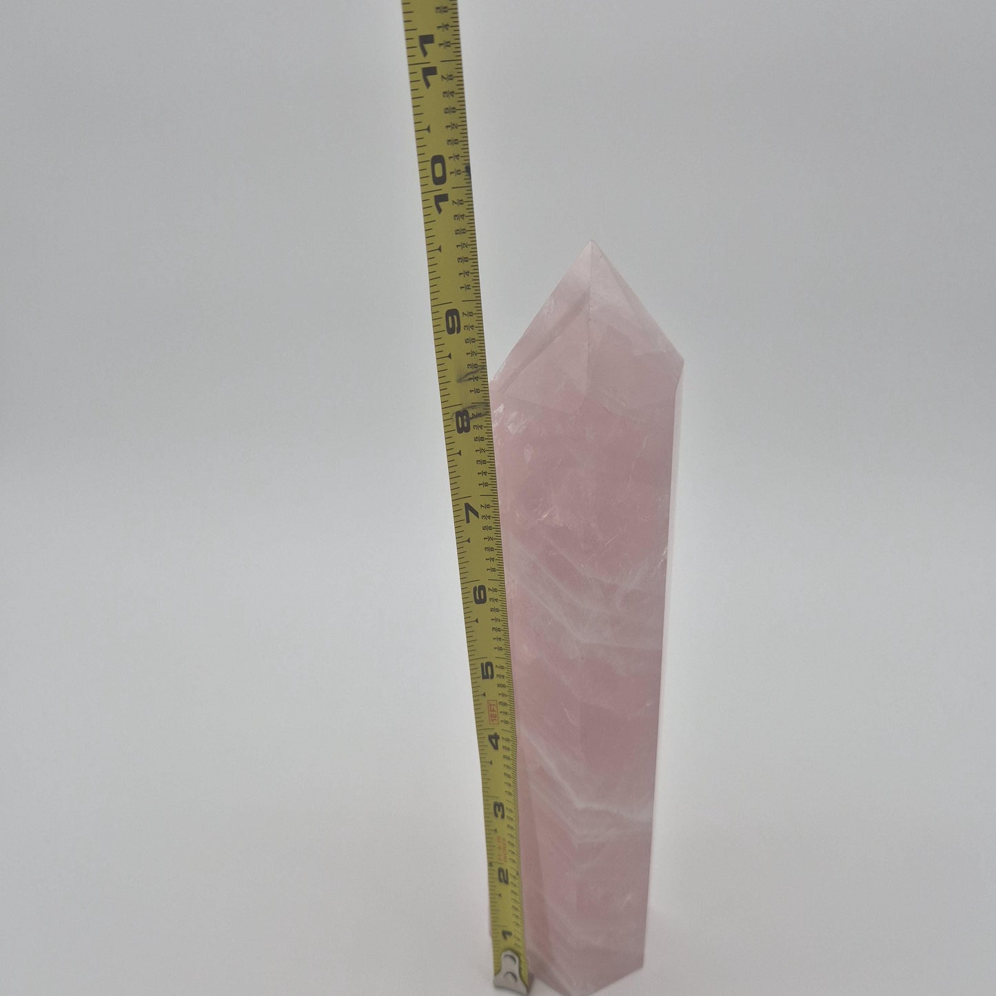 Rose Quartz Tower - 2.67 lb | 9.5in Tall | Display-Ready Beauty Crystal Hoarder