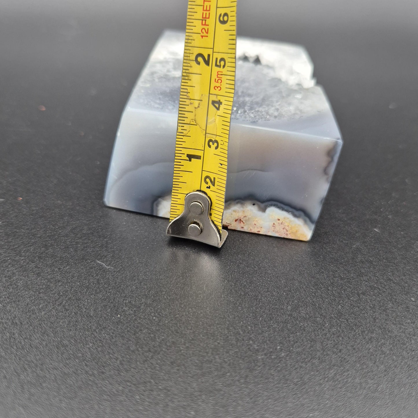 Super Rare Parallelogram Blue Agate Quartz & Pink Amethyst Cube | Brazilian Crystal Display | 1.07 lbs Crystal Hoarder
