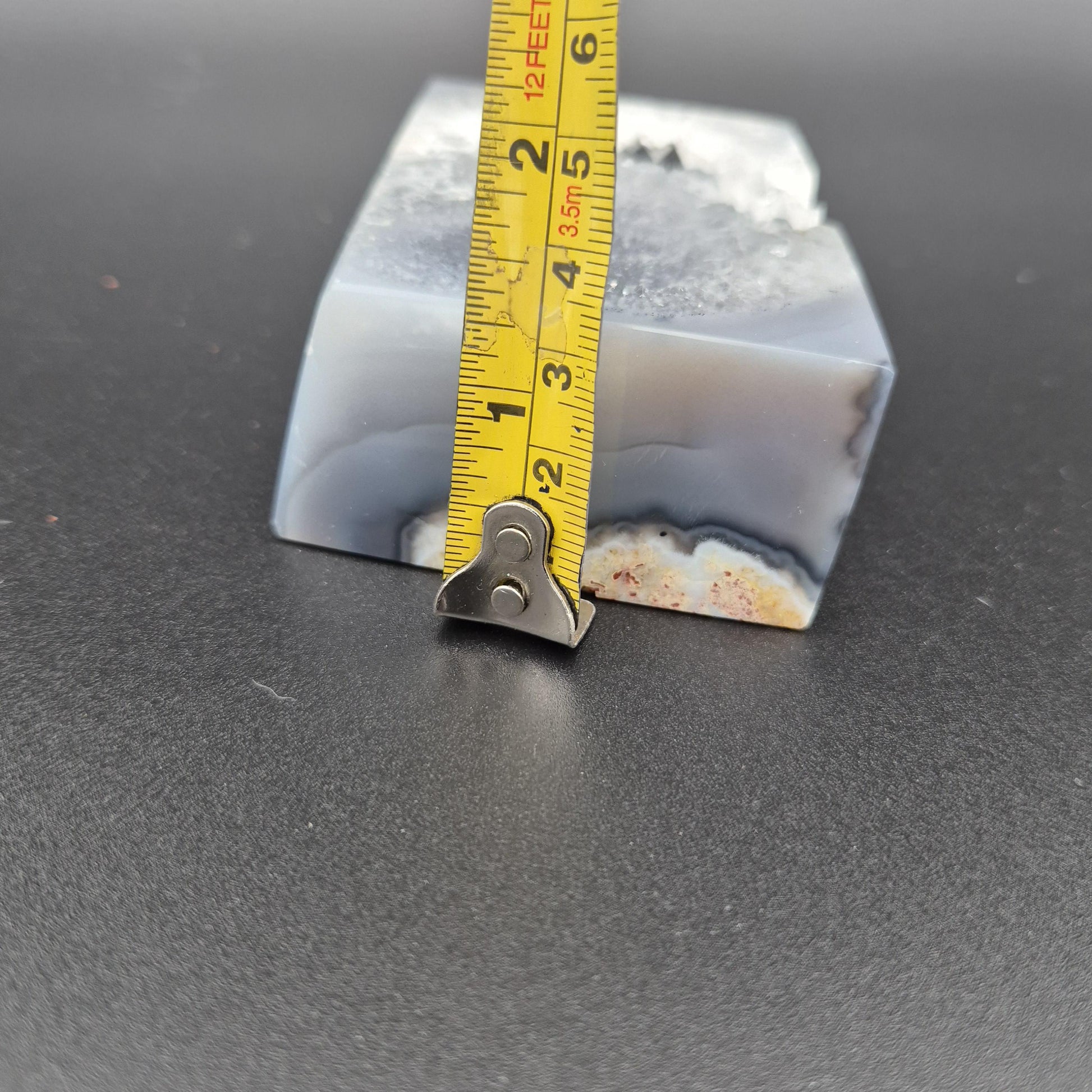 Super Rare Parallelogram Blue Agate Quartz & Pink Amethyst Cube | Brazilian Crystal Display | 1.07 lbs Crystal Hoarder
