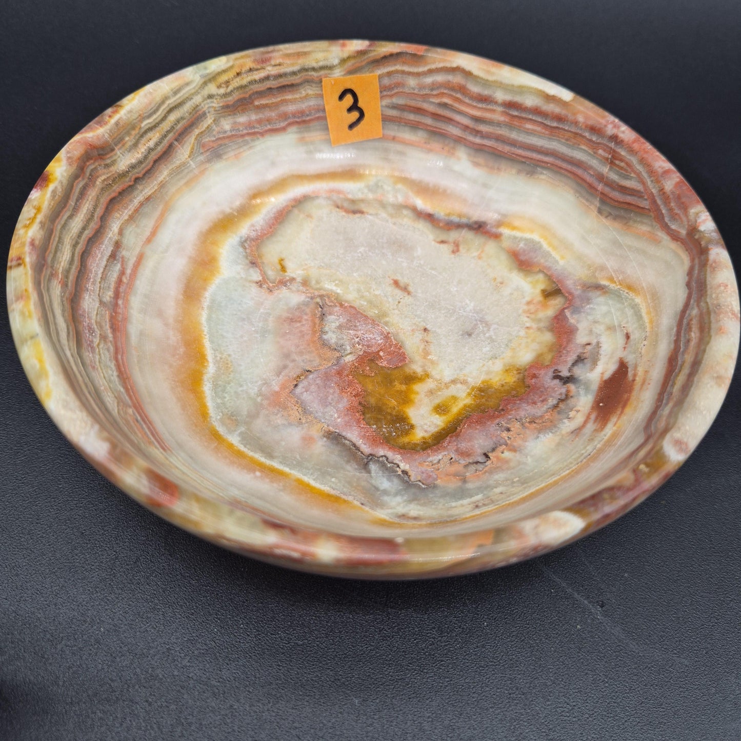 6 inch Polished Green Onyx Bowl | Natural Stone Decorative Bowl | 1 lb | Choose Your Piece Crystal Hoarder
