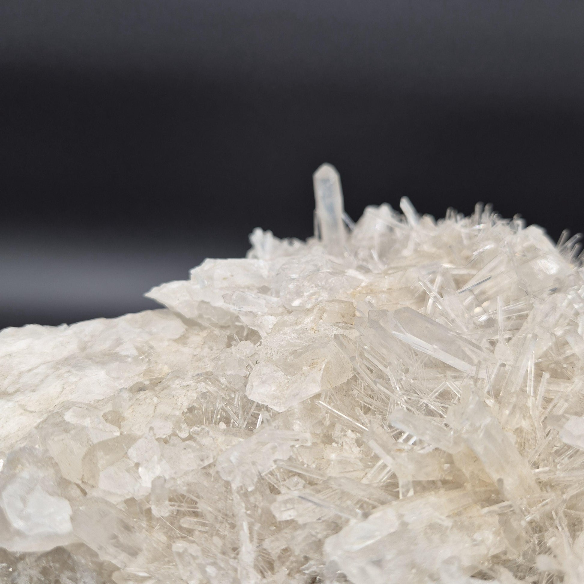 Huge Water Clear Needle Lemurian Quartz Cluster - Colombia - 8.72 lbs - 10 x 9in - Collector Grade Crystal Hoarder