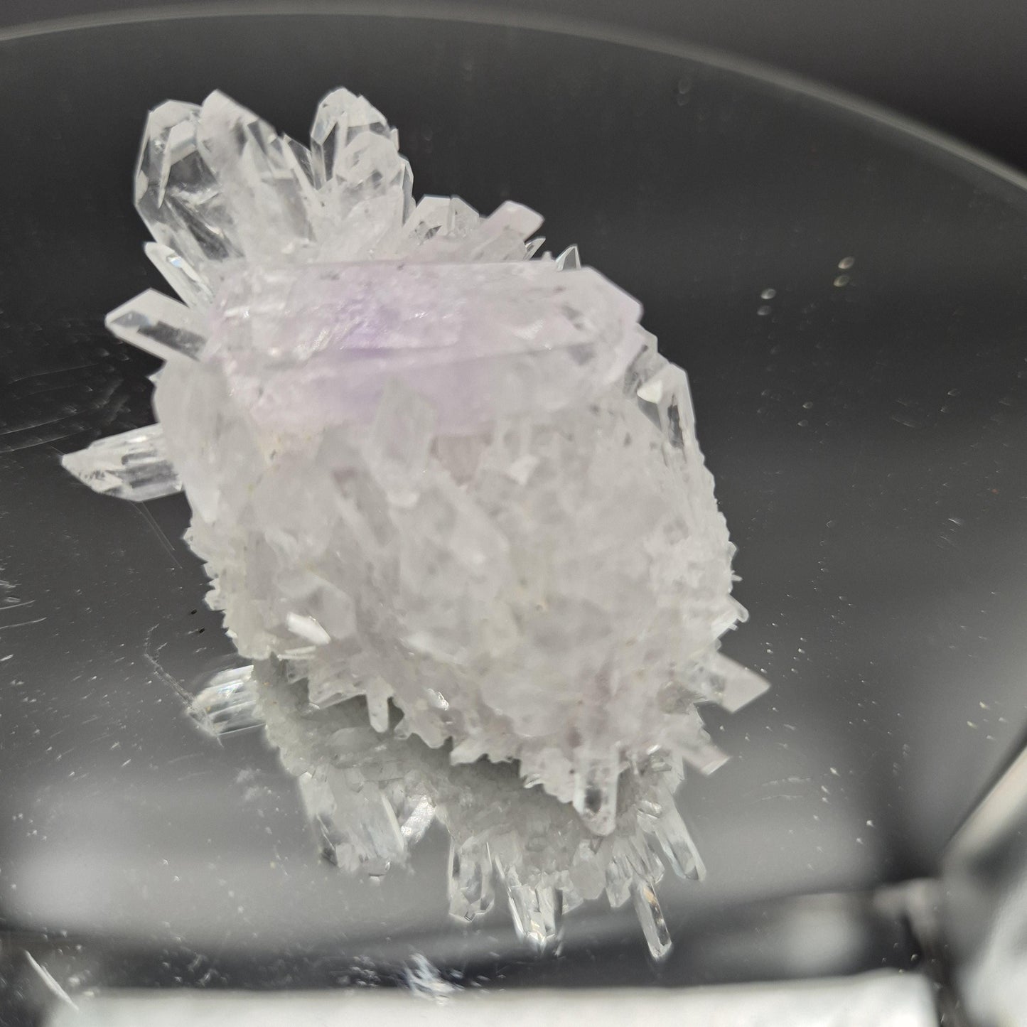 Rare AAA+ Double Terminated Phantom Amethyst Chrysanthemum Crystal Cluster | Natural Quartz Specimen | 4 oz Crystal Hoarder
