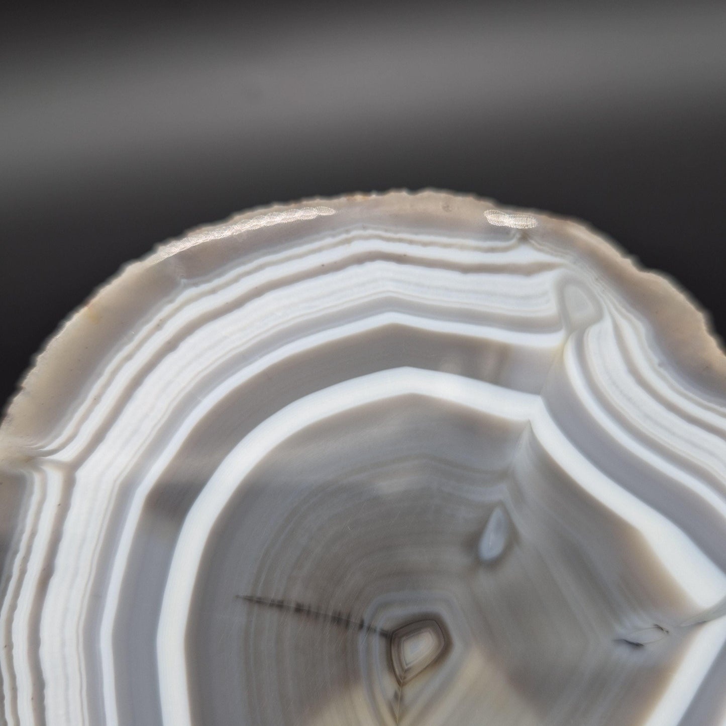 AAA+ Blue Banded Agate Geode from Uruguay 1.43 lbs Crystal Hoarder Crystal Hoarder