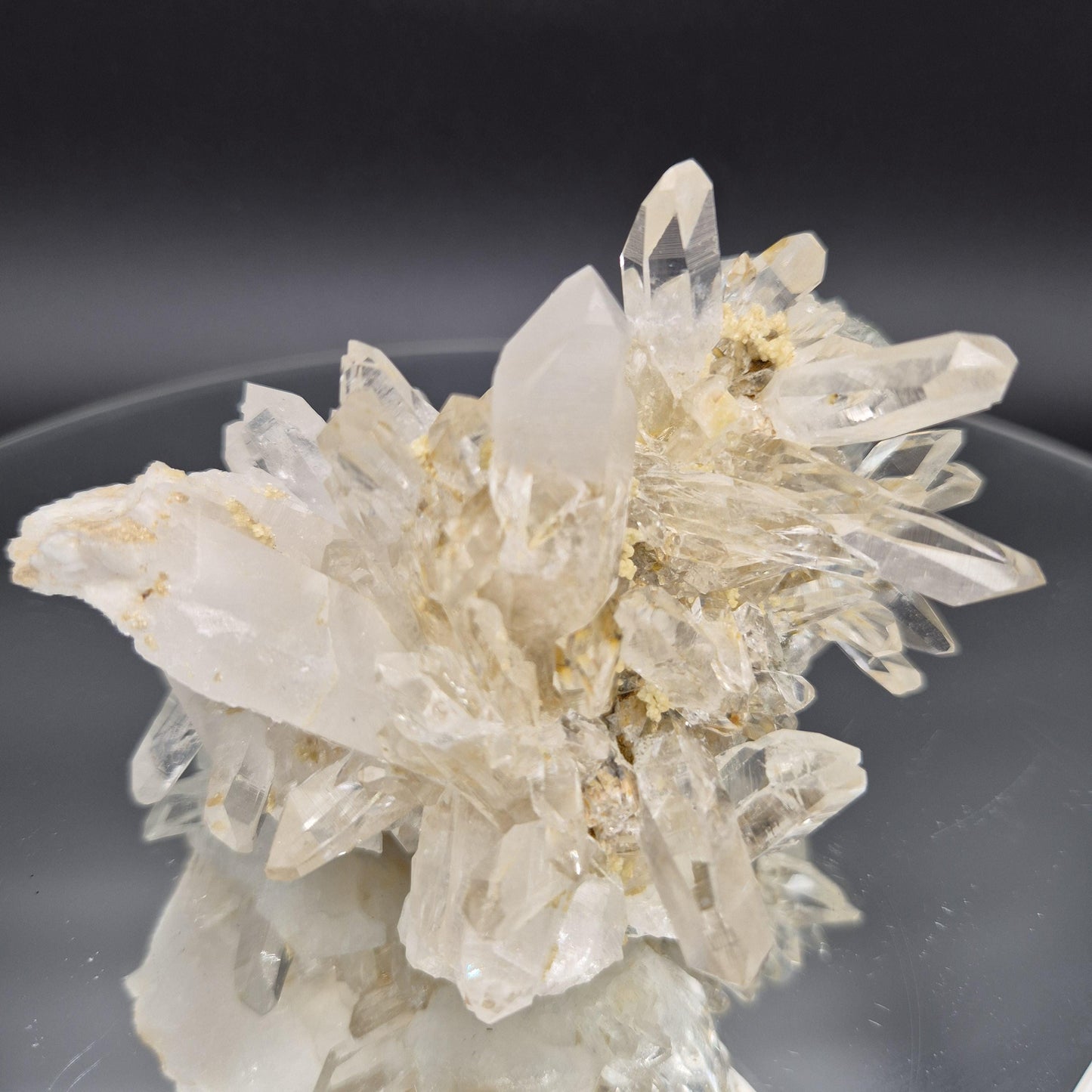 AAA+ Golden Healer Quartz with Clear Points Chlorite 4.5x3.5x3 1.13 lbs Colombia Crystal Hoarder