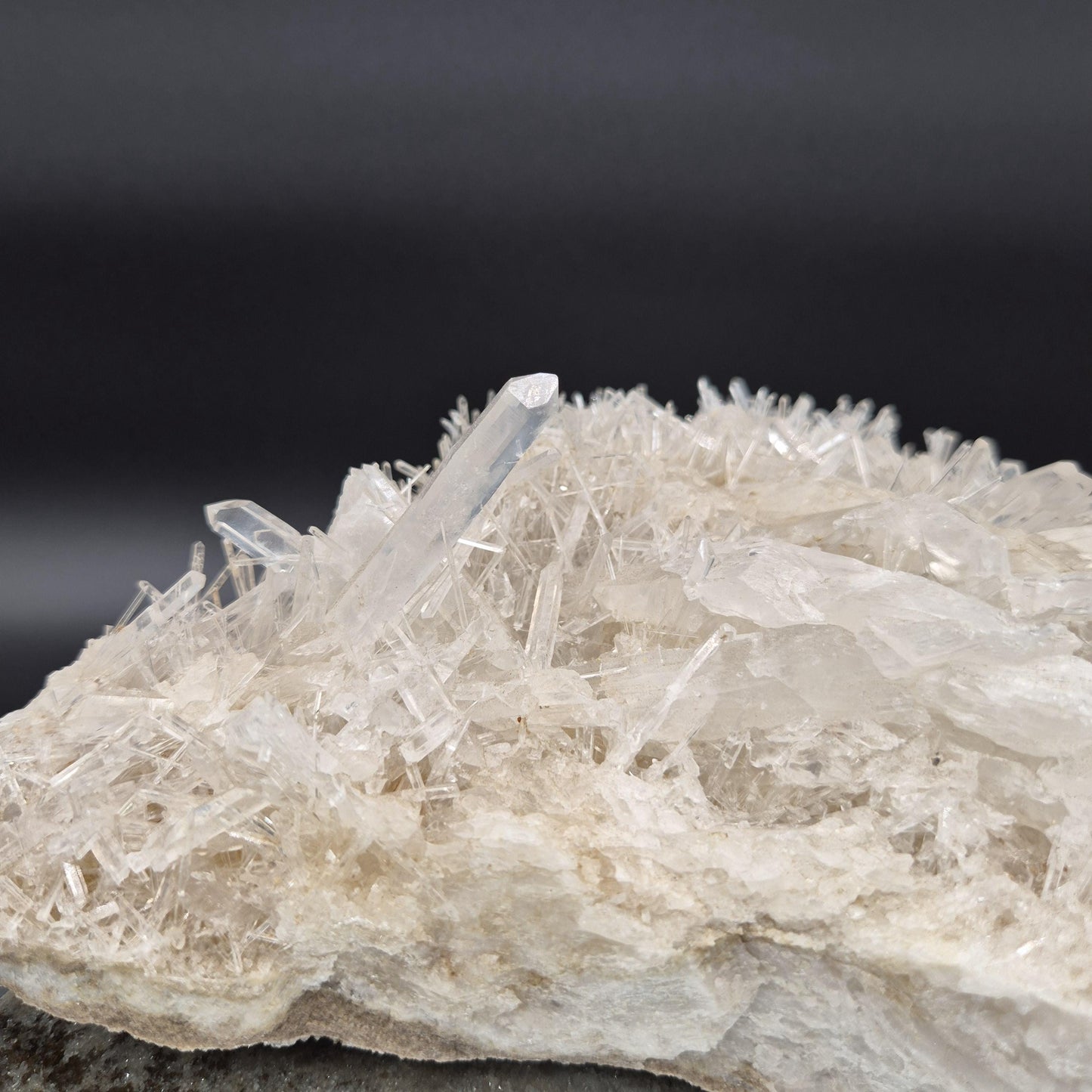 Huge Water Clear Needle Lemurian Quartz Cluster - Colombia - 8.72 lbs - 10 x 9in - Collector Grade Crystal Hoarder