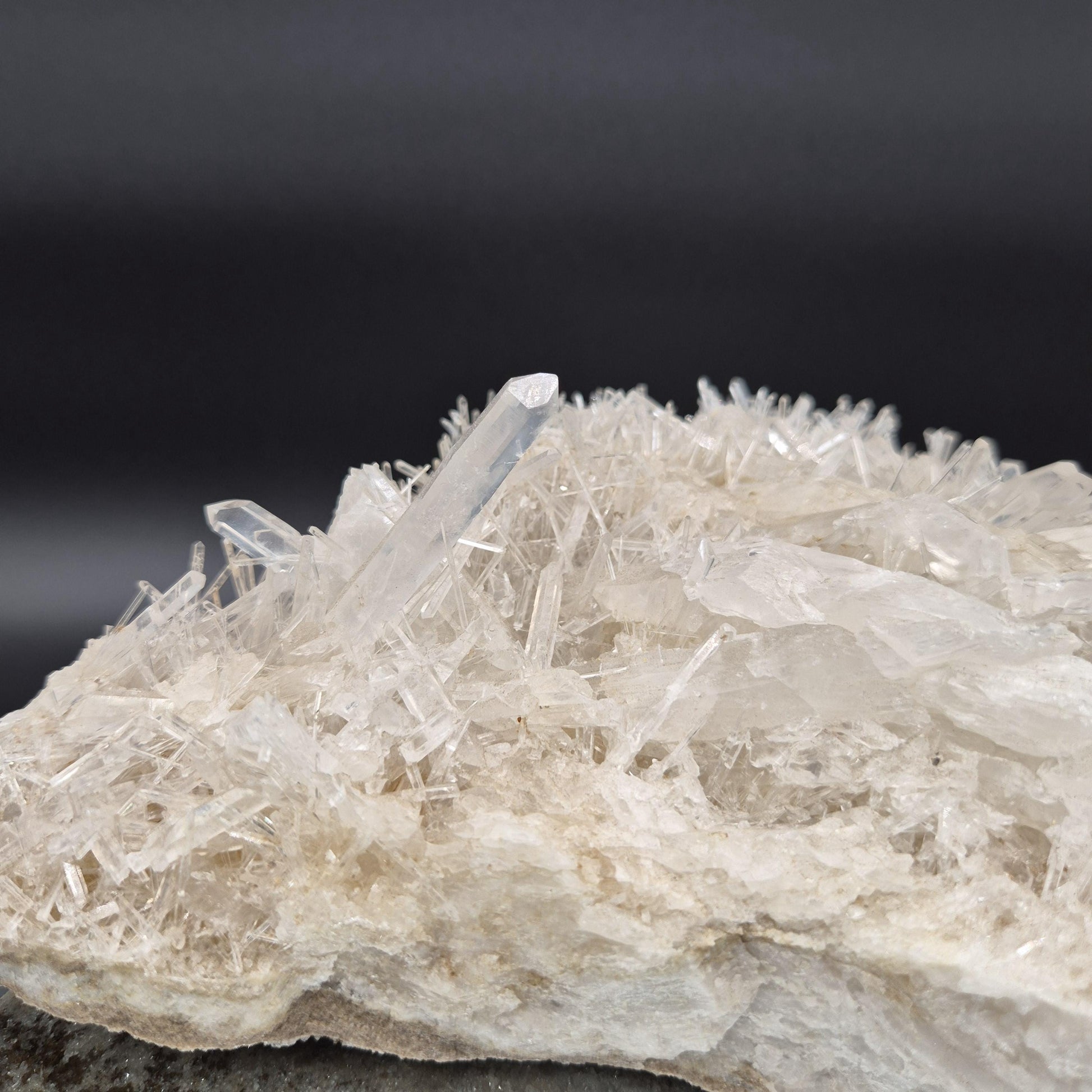 Huge Water Clear Needle Lemurian Quartz Cluster - Colombia - 8.72 lbs - 10 x 9in - Collector Grade Crystal Hoarder