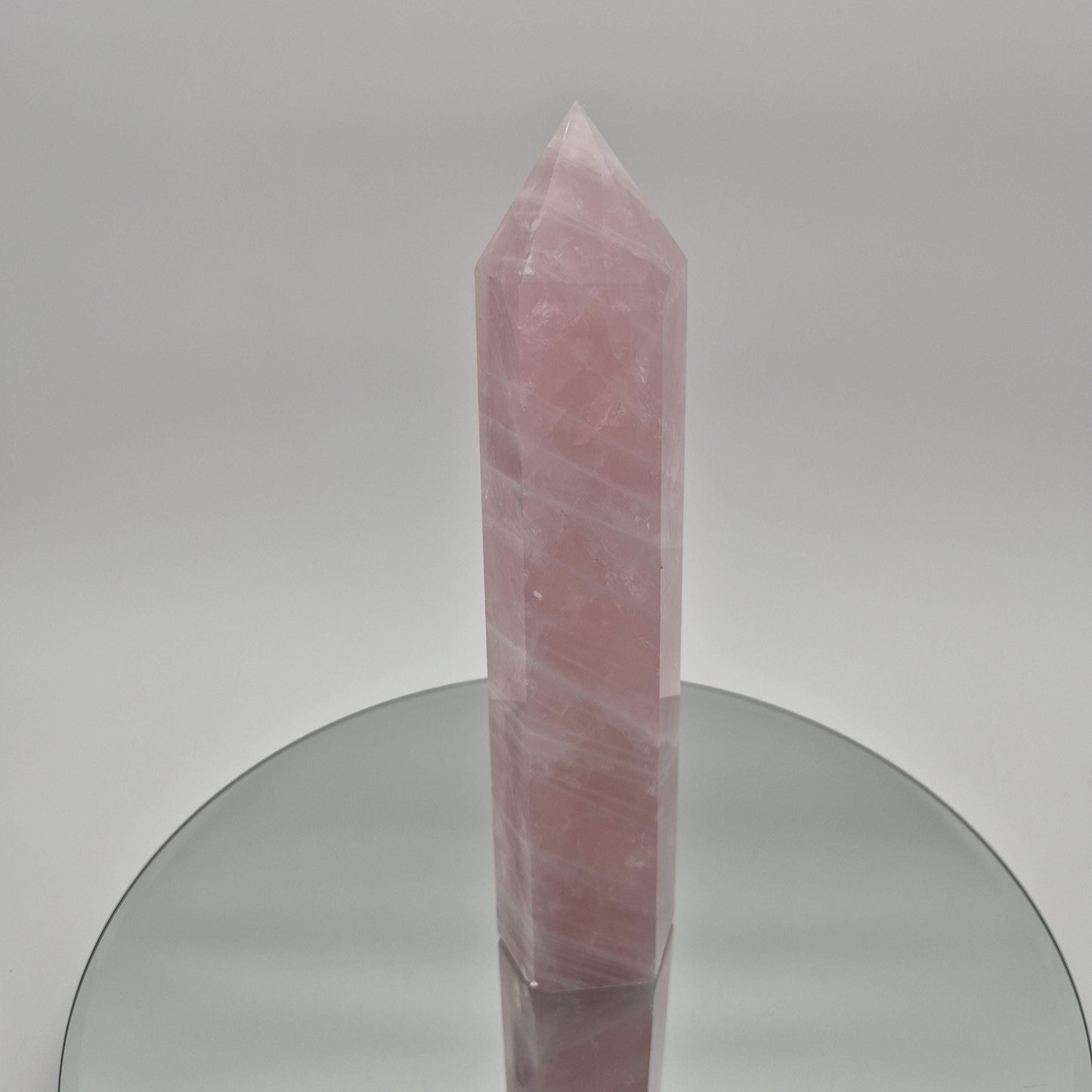 Rose Quartz Tower - 2.67 lb | 9.5in Tall | Display-Ready Beauty Crystal Hoarder