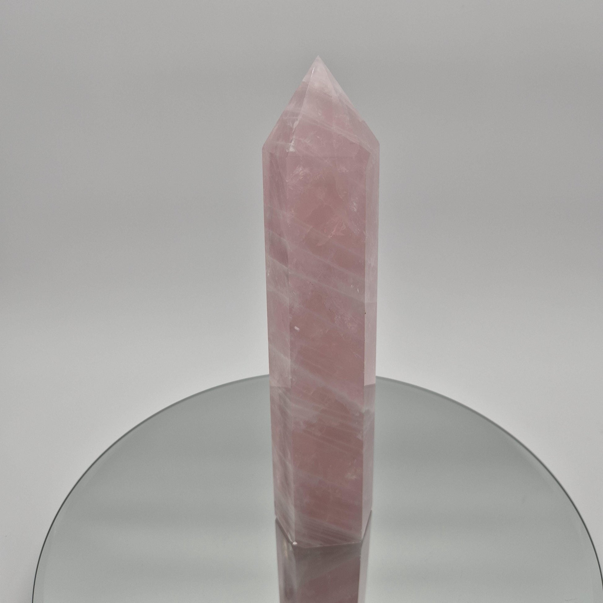 Rose Quartz Tower - 2.67 lb | 9.5in Tall | Display-Ready Beauty Crystal Hoarder