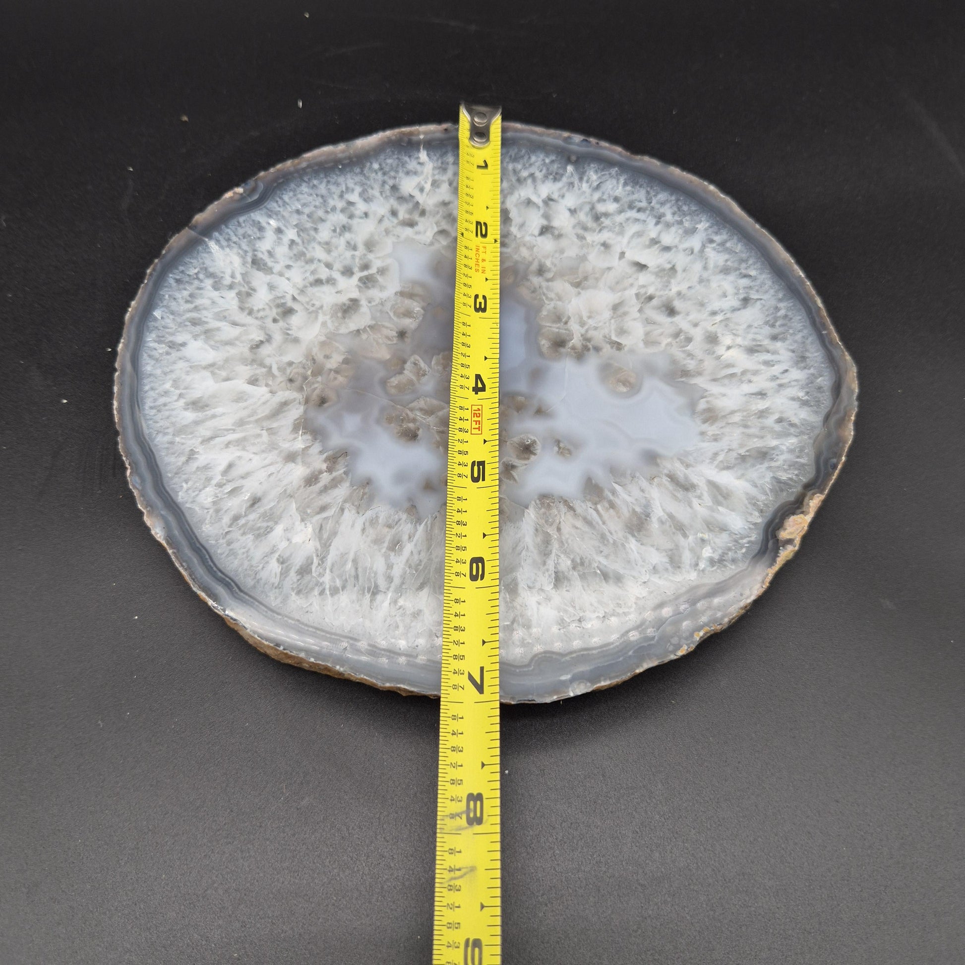 Quartz with Blue Agate Slab from Brazil 2.8 lbs Crystal Hoarder Crystal Hoarder