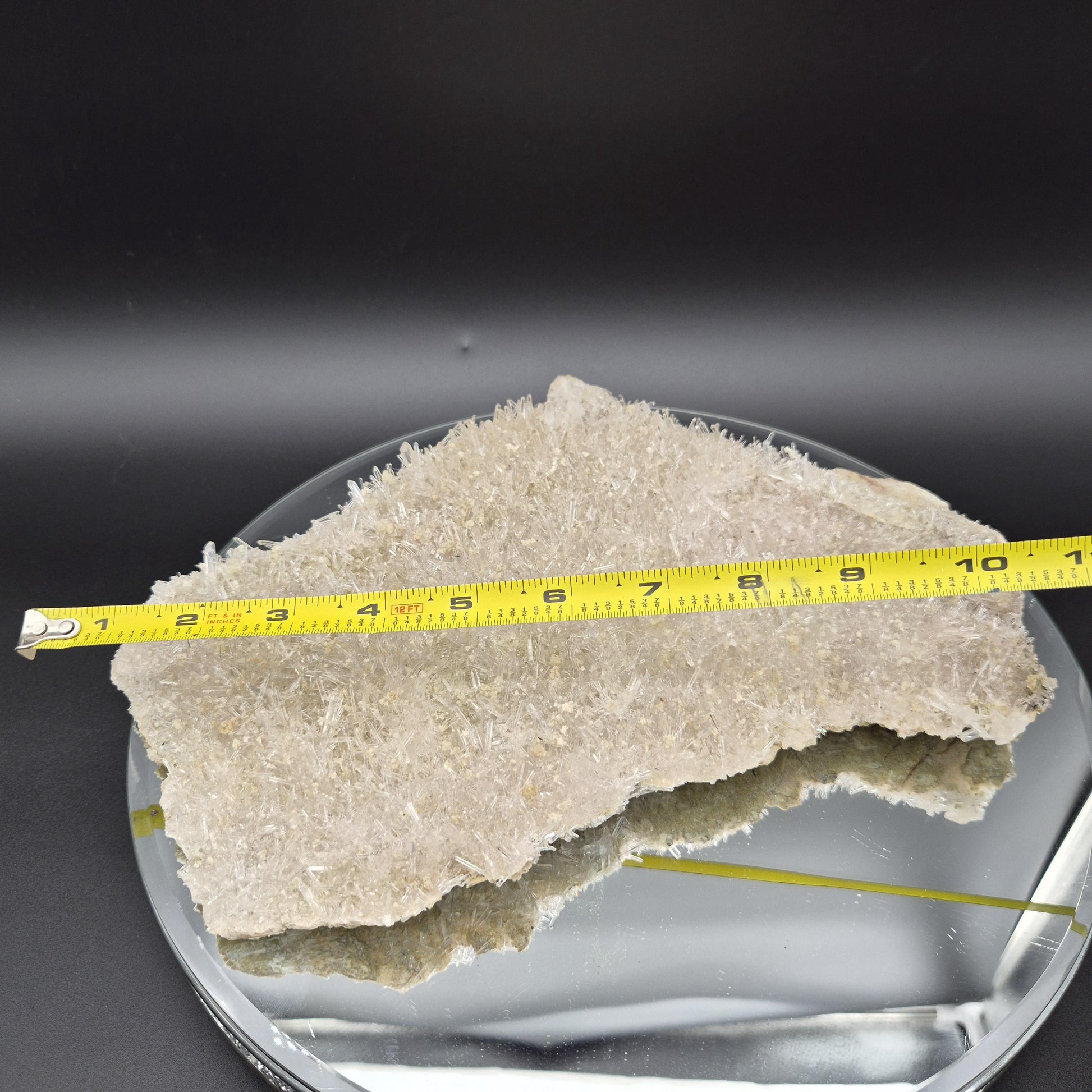 AAA+ Super Rare Lemurian Needle Quartz Plate Slab with Thousands of Needles Colombia 3.68 lbs Crystal Hoarder Crystal Hoarder