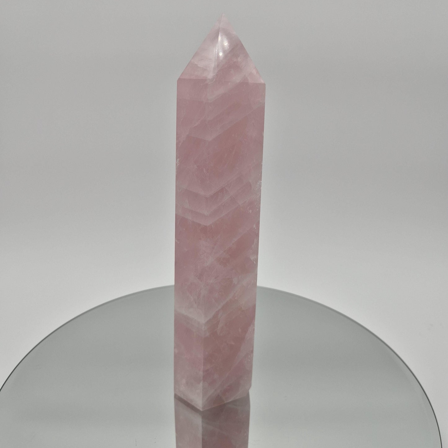 Rose Quartz Tower - 2.67 lb | 9.5in Tall | Display-Ready Beauty Crystal Hoarder