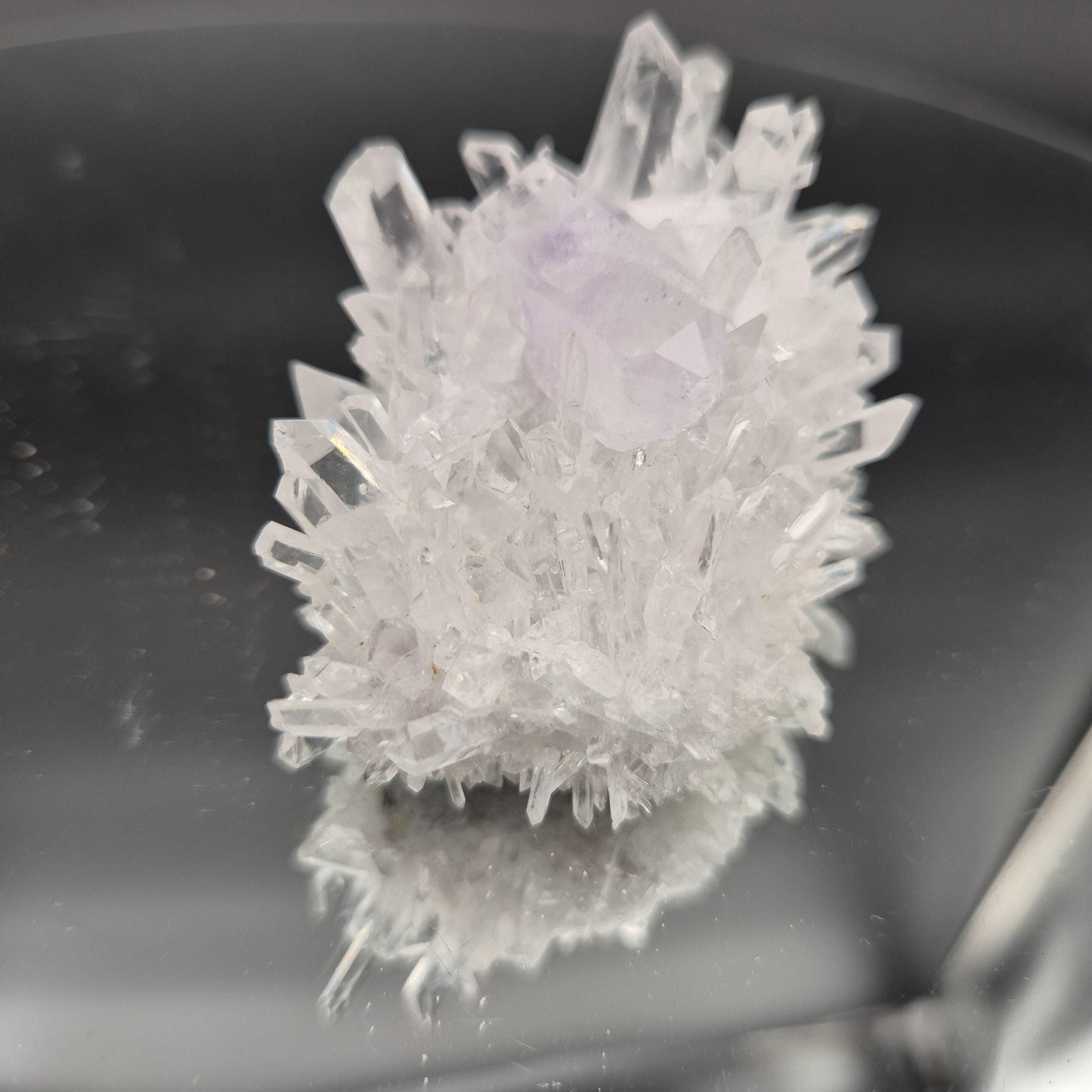Rare AAA+ Double Terminated Phantom Amethyst Chrysanthemum Crystal Cluster | Natural Quartz Specimen | 4 oz Crystal Hoarder