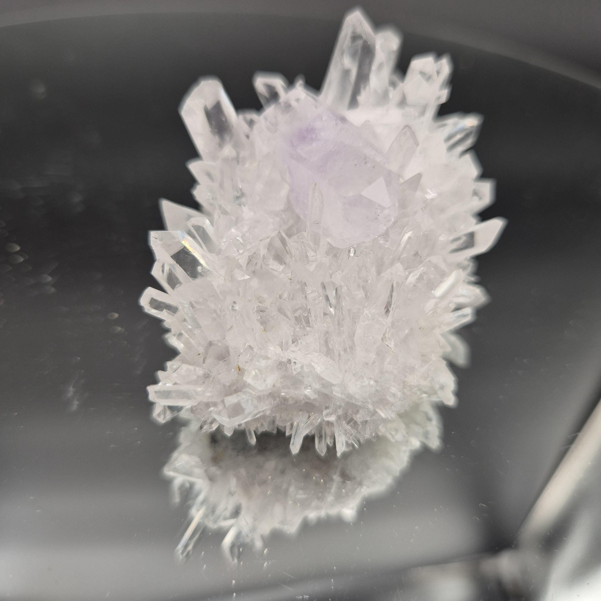 Rare AAA+ Double Terminated Phantom Amethyst Chrysanthemum Crystal Cluster | Natural Quartz Specimen | 4 oz Crystal Hoarder