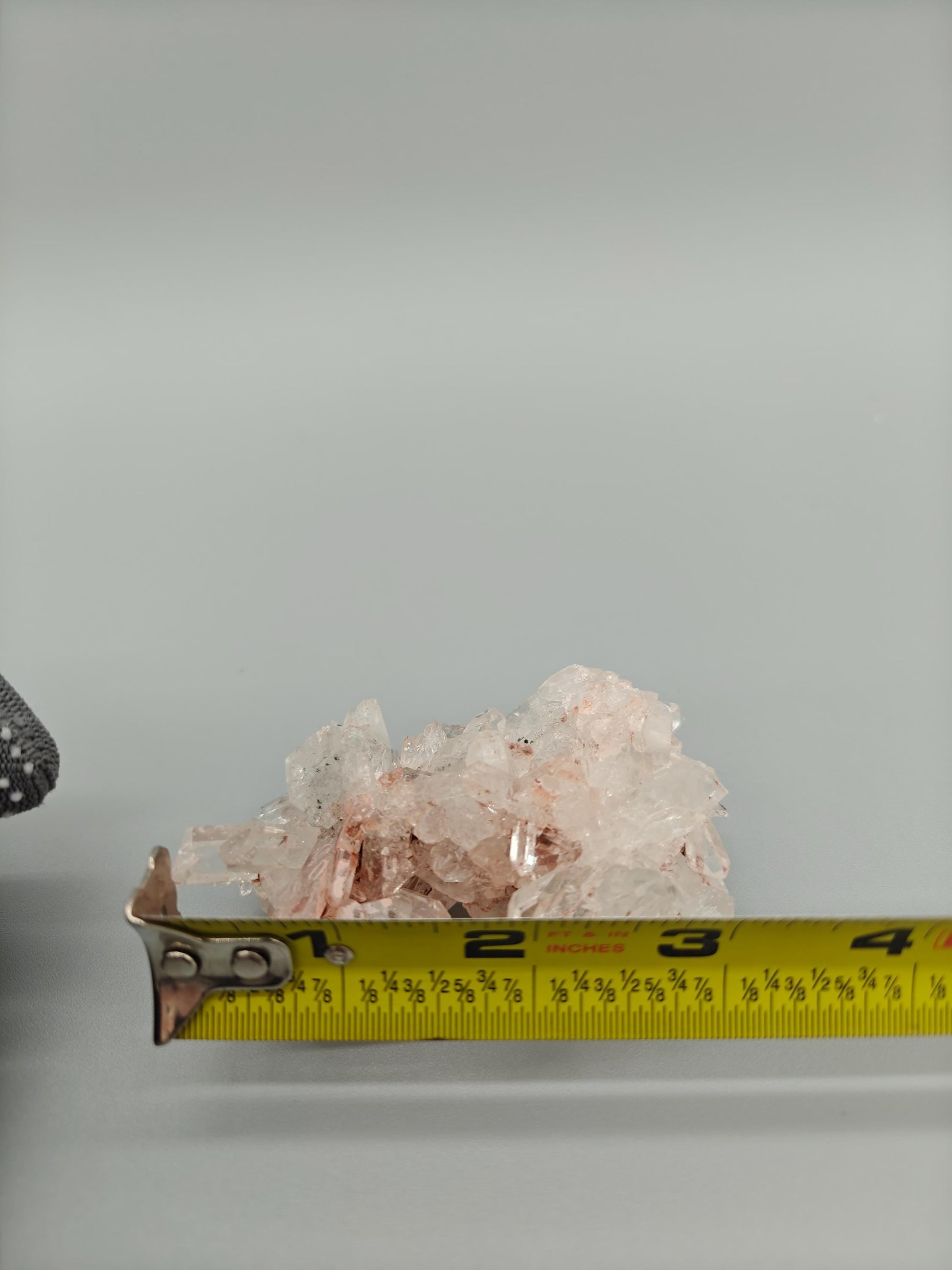 AAA+ Pink Lemurian Quartz Floater Cluster | Water Clear Perfect Points | Colombia Crystal Hoarder