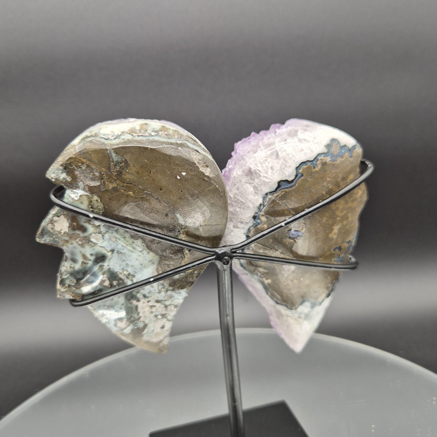 AAA+ Amethyst Angel Wings Brazil 7x6x2 1.92 lbs Crystal Hoarder
