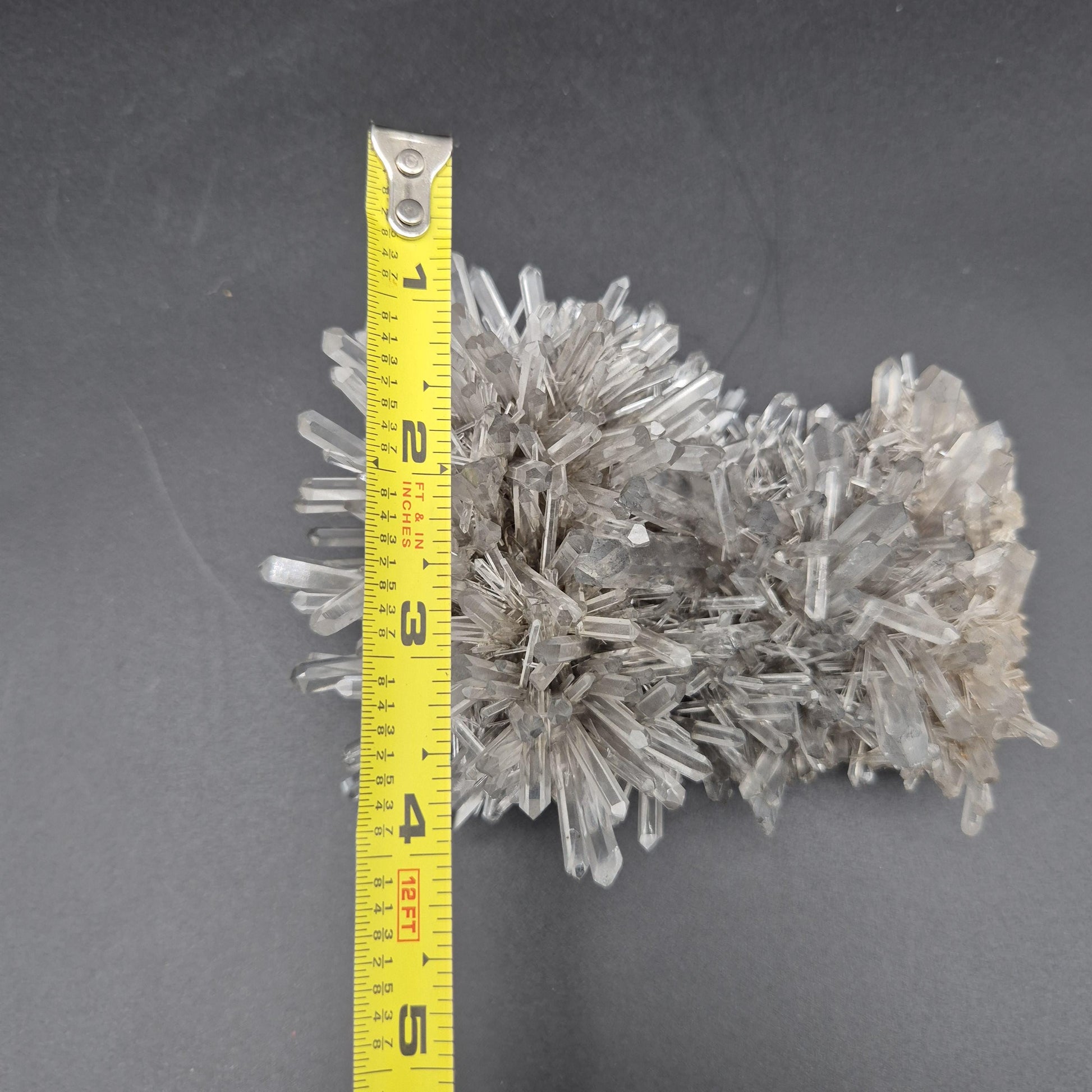 Rare DOW Chrysanthemum Lemurian Quartz Cluster with Pyrite Colombia 0.81 lbs Crystal Hoarder Crystal Hoarder