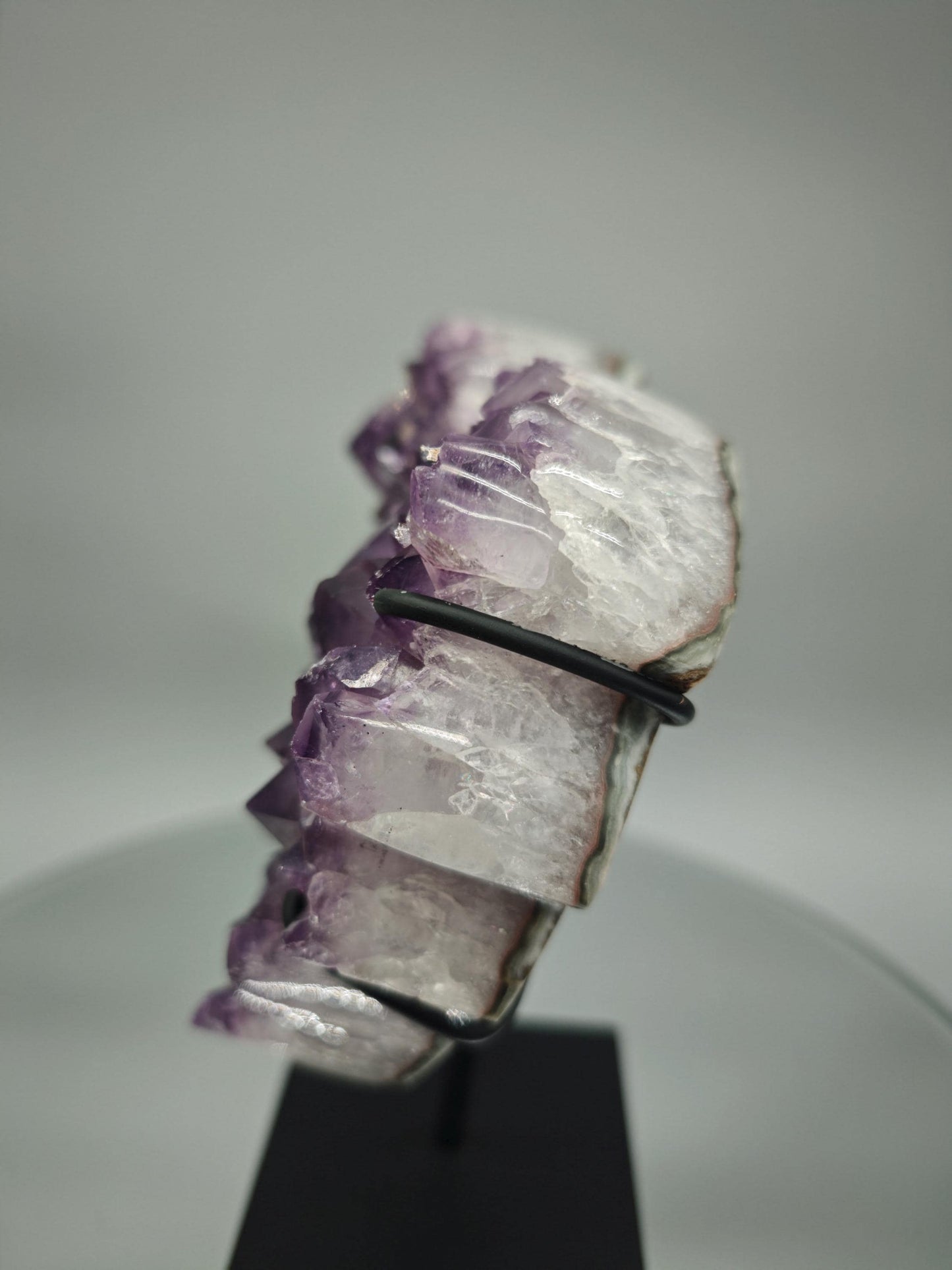 AAA+ Amethyst Angel Wings - Large Crystal Points - Brazilian Amethyst Display - 7in Tall Natural Crystal - 2.42 lbs Crystal Hoarder