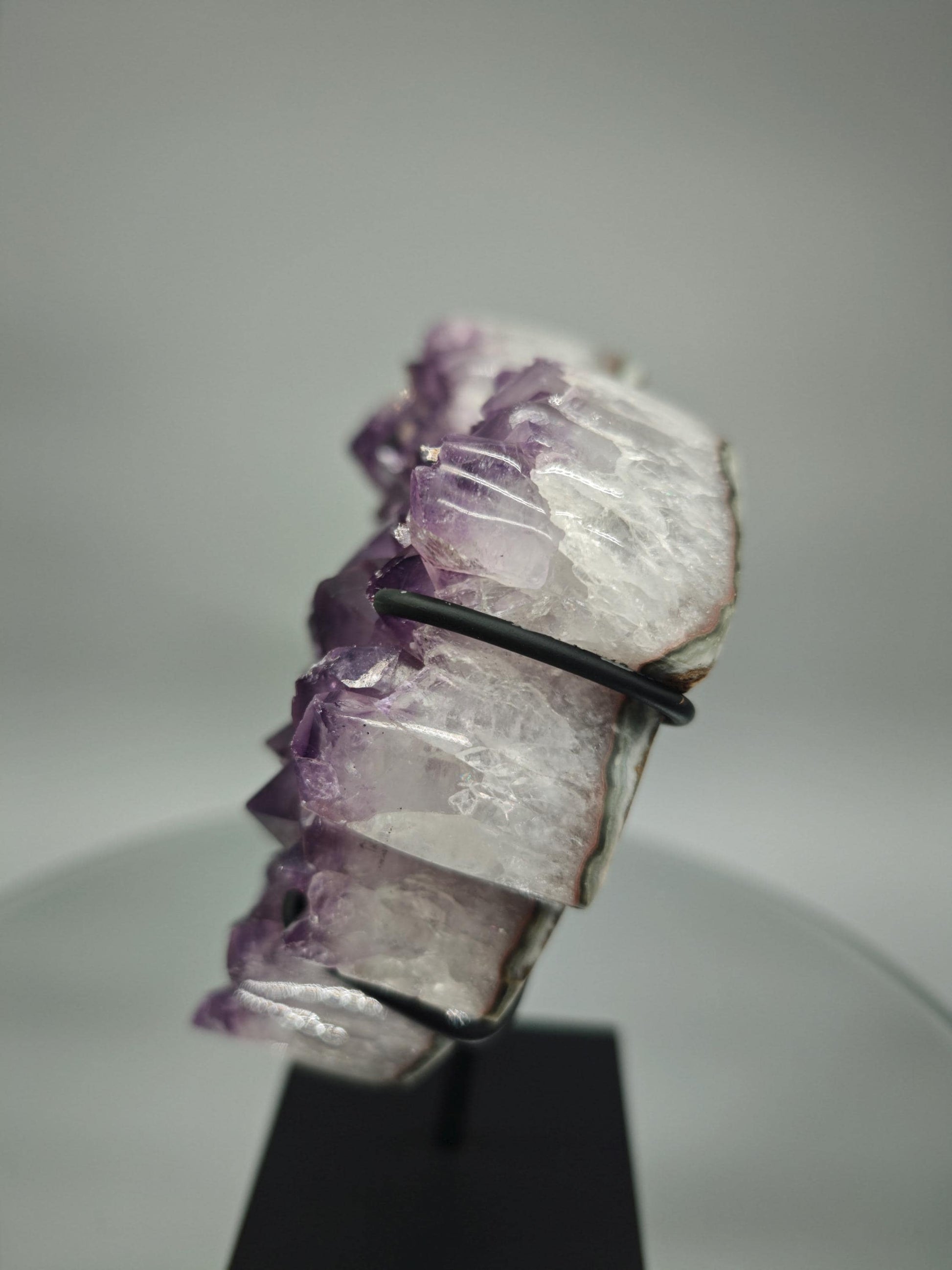 AAA+ Amethyst Angel Wings - Large Crystal Points - Brazilian Amethyst Display - 7in Tall Natural Crystal - 2.42 lbs Crystal Hoarder