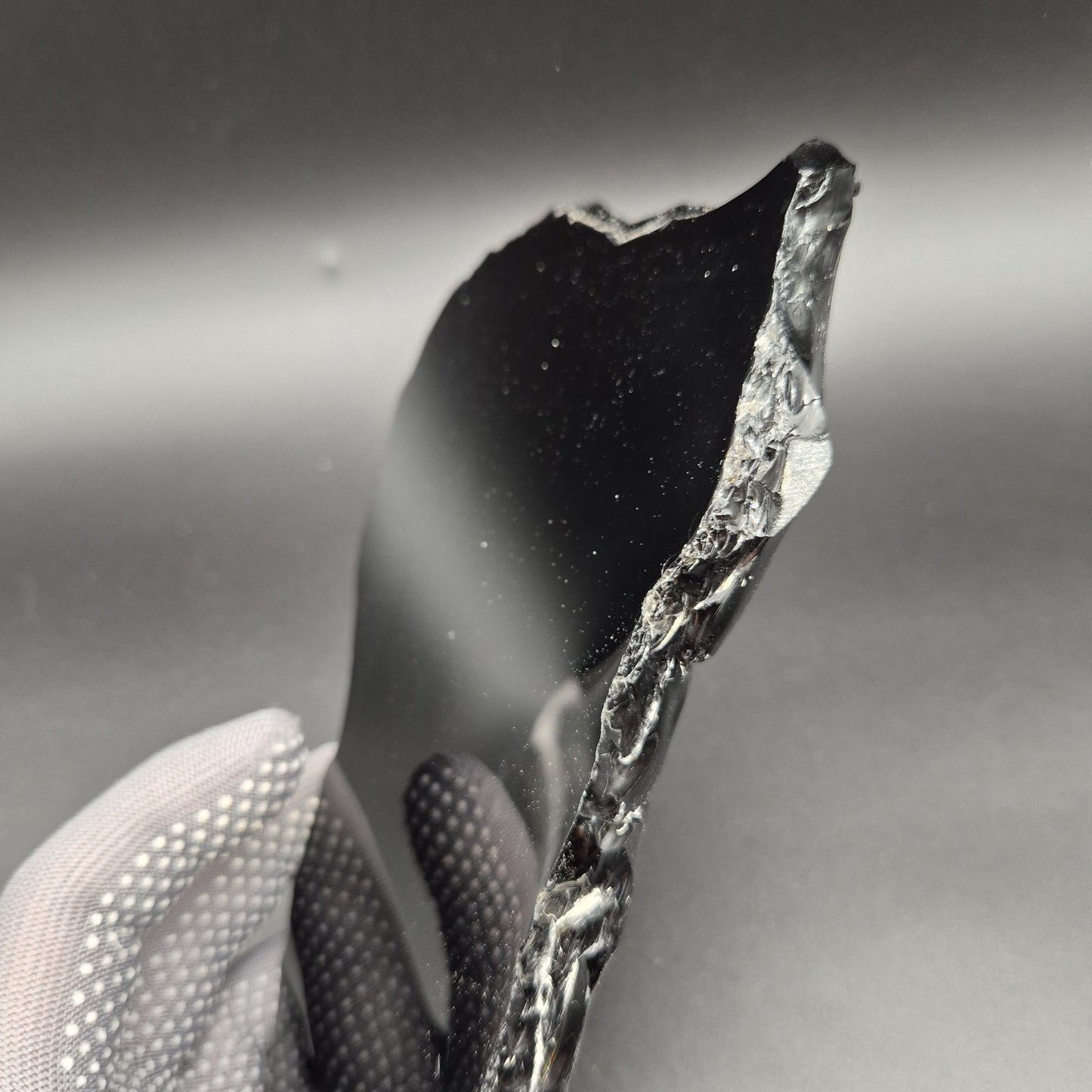 Black Obsidian Scrying Mirror 9x5 inch | Live Edge Polished Volcanic Glass Divination Mirror | 1.5 lbs Crystal Hoarder
