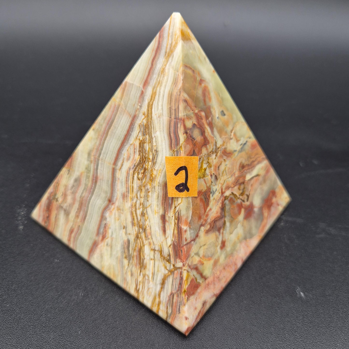 4 Inch Polished Green Onyx Pyramid | Green Onyx Decor | Crystal Pyramid | 2 lbs | Choose 1 of 4 Crystal Hoarder