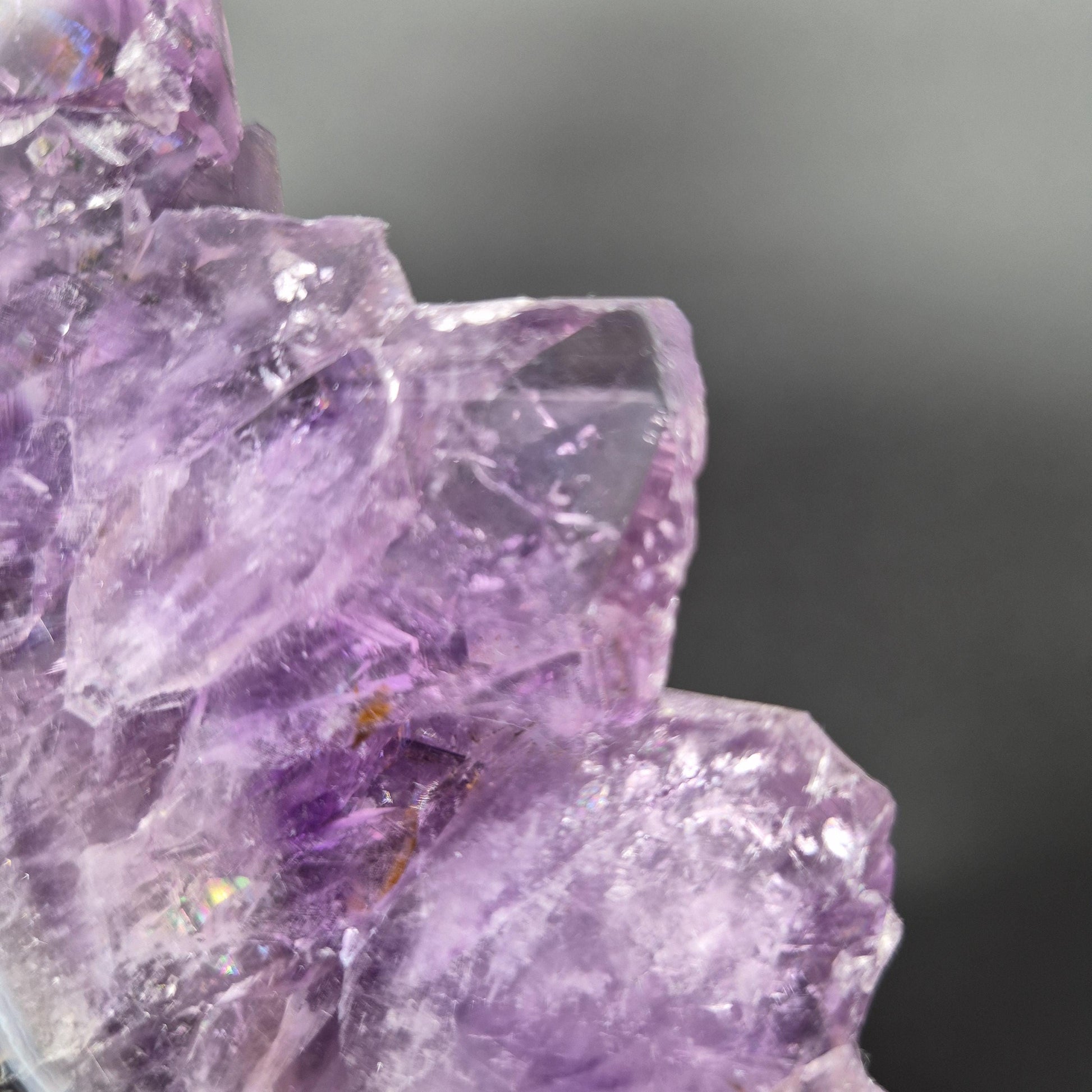 Amethyst Portal with Calcite Large Brazilian Crystal Slab 8.59 lb 17x11x1.5 Statement Display Piece Crystal Hoarder