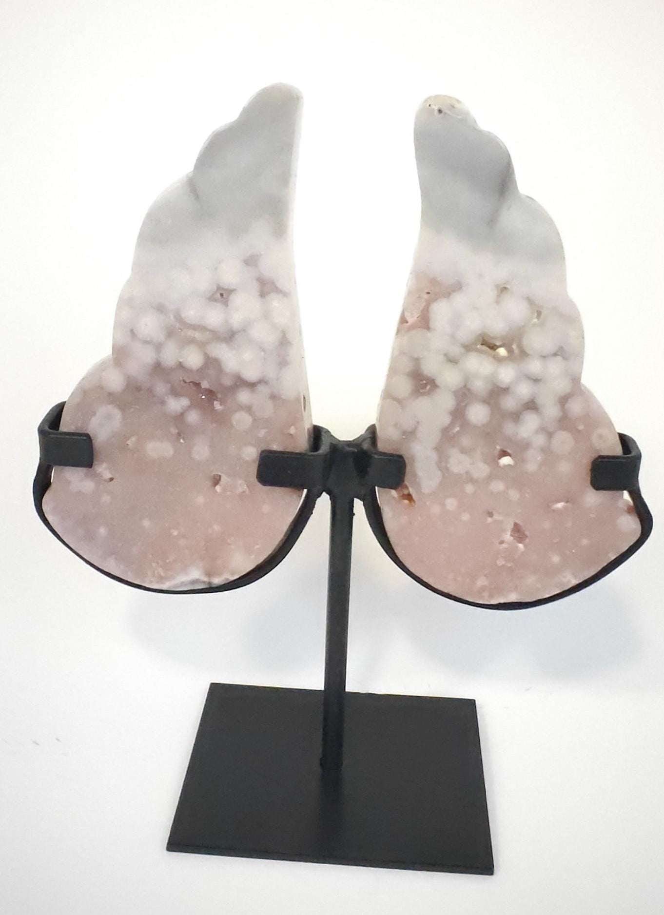 Pink Amethyst Angel Wings 8in Crystal Hoarder