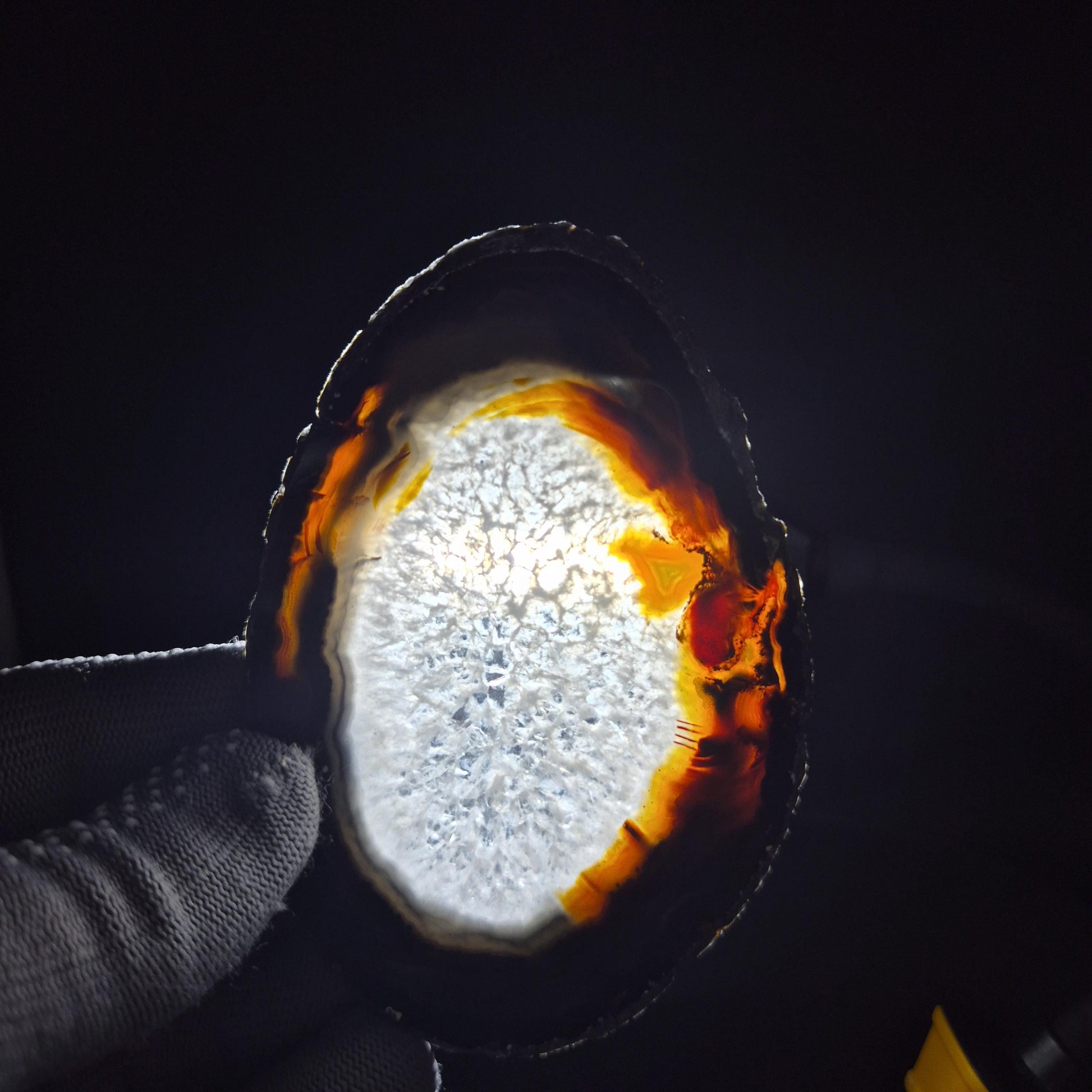 AAA+ Agate Slice Set of 9 | 4-6.5in Large Quartz Crystal Slices | 2.39 lbs Natural Banded Agate | Collector Grade Display Pieces Crystal Hoarder