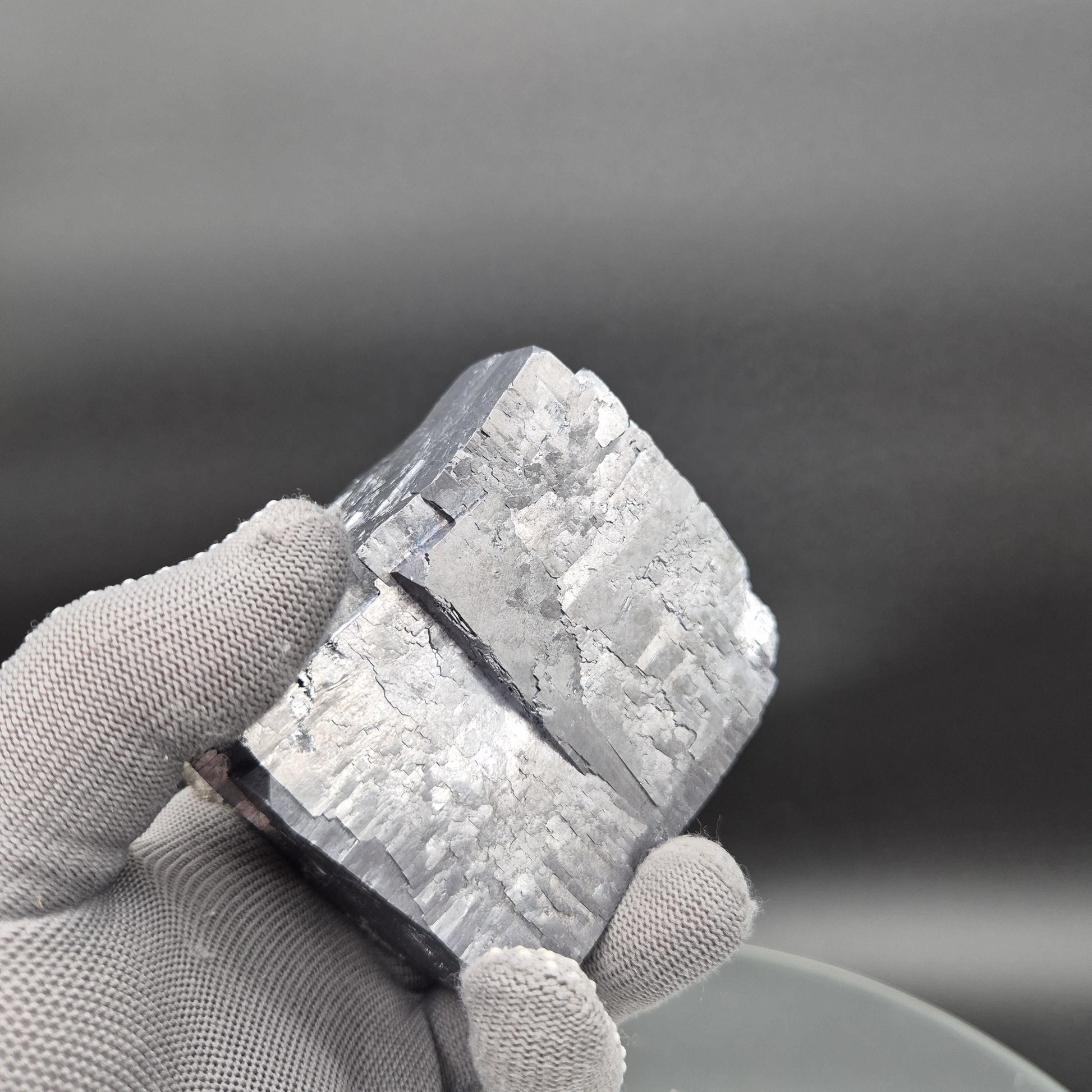 AAA+ Super Rare Cubed Galena with Sugar Quartz Missouri 4.86 lbs 3.25x3x2 Stepped Crystal Collector Crystal Hoarder