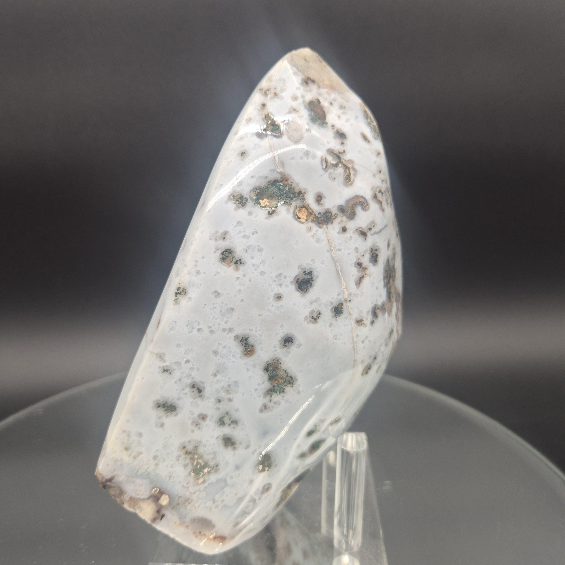 Rare Bubble Druzy Amethyst with Hematite Blue Banded Agate Polished 5.5x5.5x4 4.82 lbs Brazil Crystal Hoarder