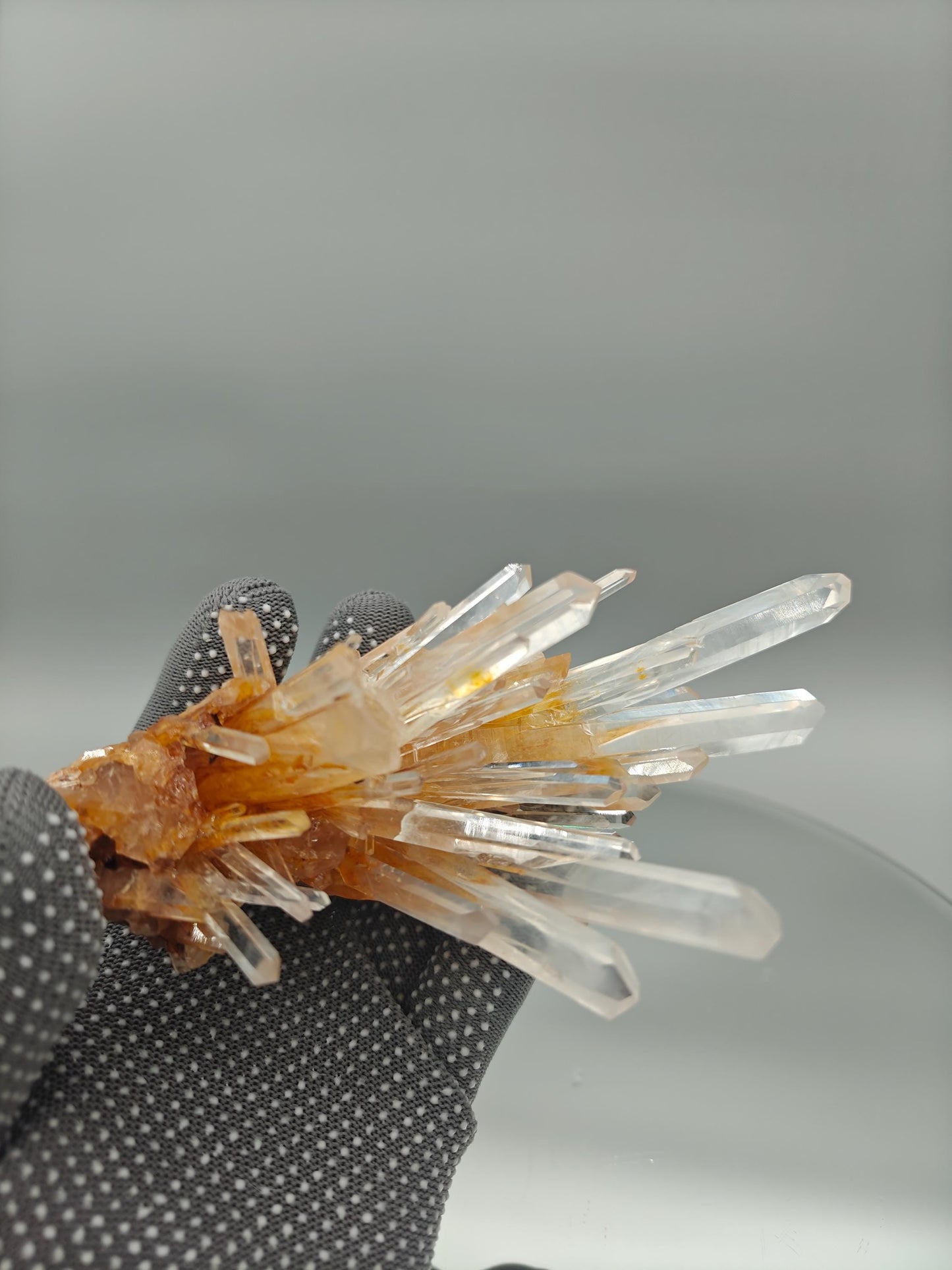 AAA+ Blue Smoke Golden Healer Lemurian Needle Cluster - Milton Mine, Colombia - 5 x 5in - 13.1 oz - Rare Crystal Specimen Crystal Hoarder