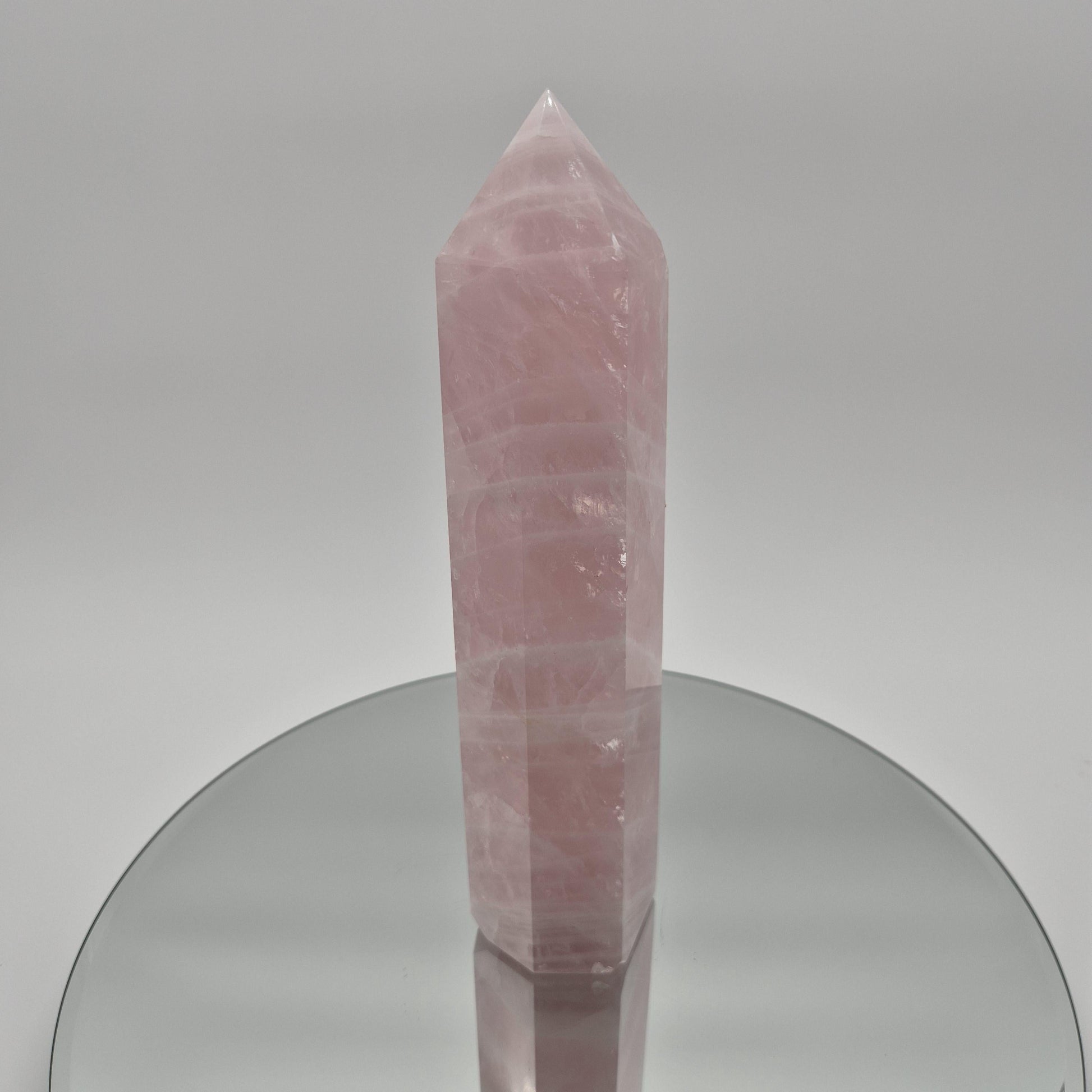 Rose Quartz Tower - 2.67 lb | 9.5in Tall | Display-Ready Beauty Crystal Hoarder