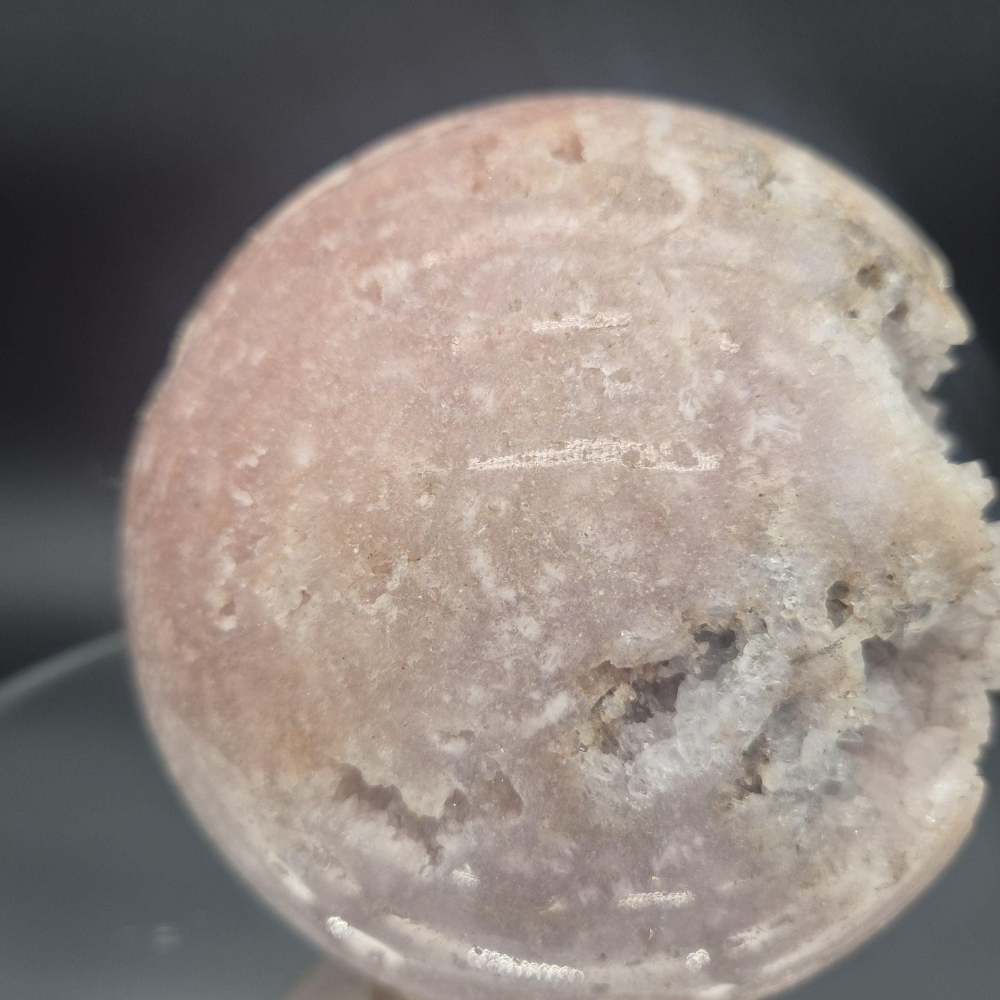 Huge AAA+ Pink Amethyst Sphere - 5 Inch (125mm) - 6.62 lbs - Brazil - Rare High-End Crystal Decor Crystal Hoarder