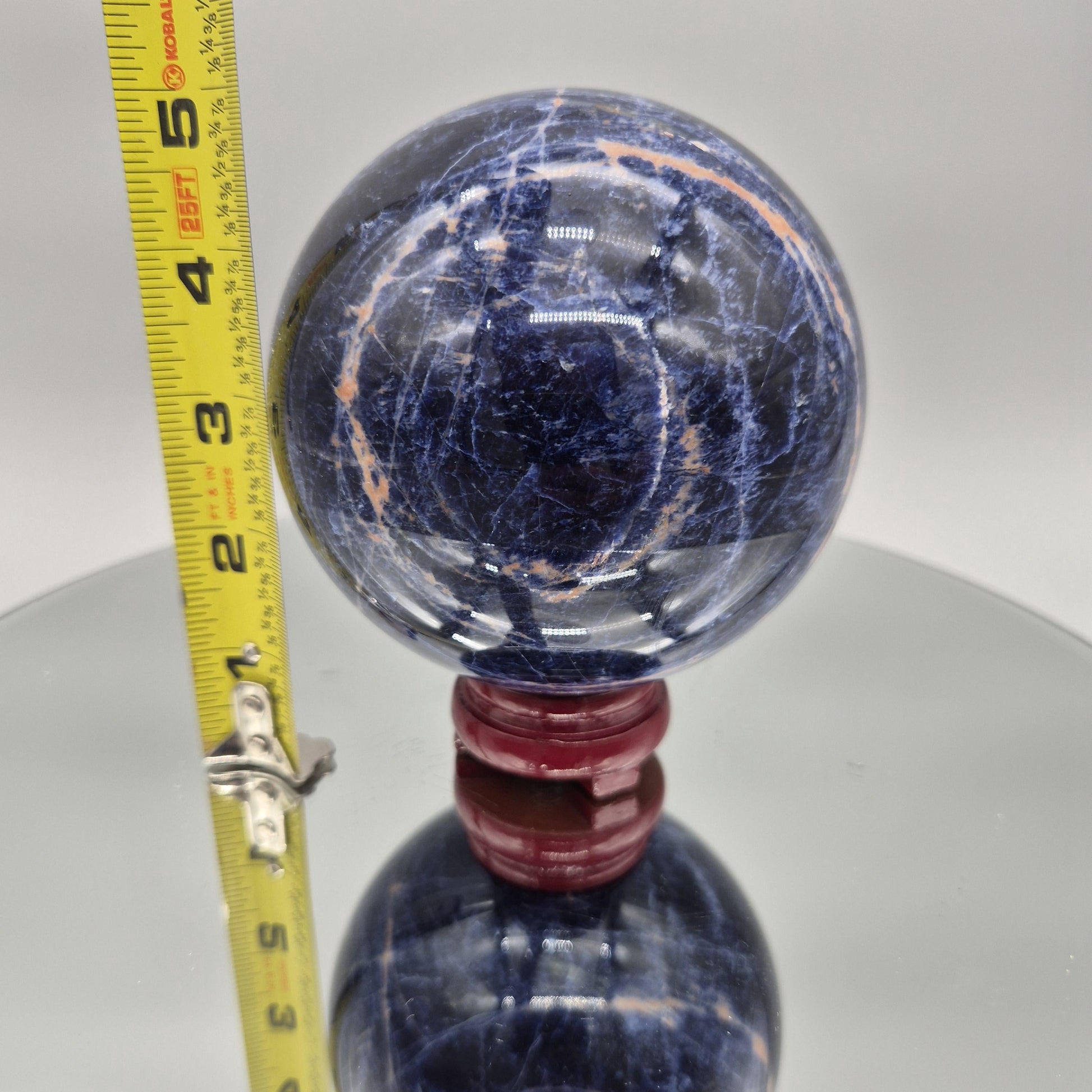 AAA+ Quality Dark Blue Sodalite Sphere – Deep Royal Blue Crystal Sphere Crystal Hoarder