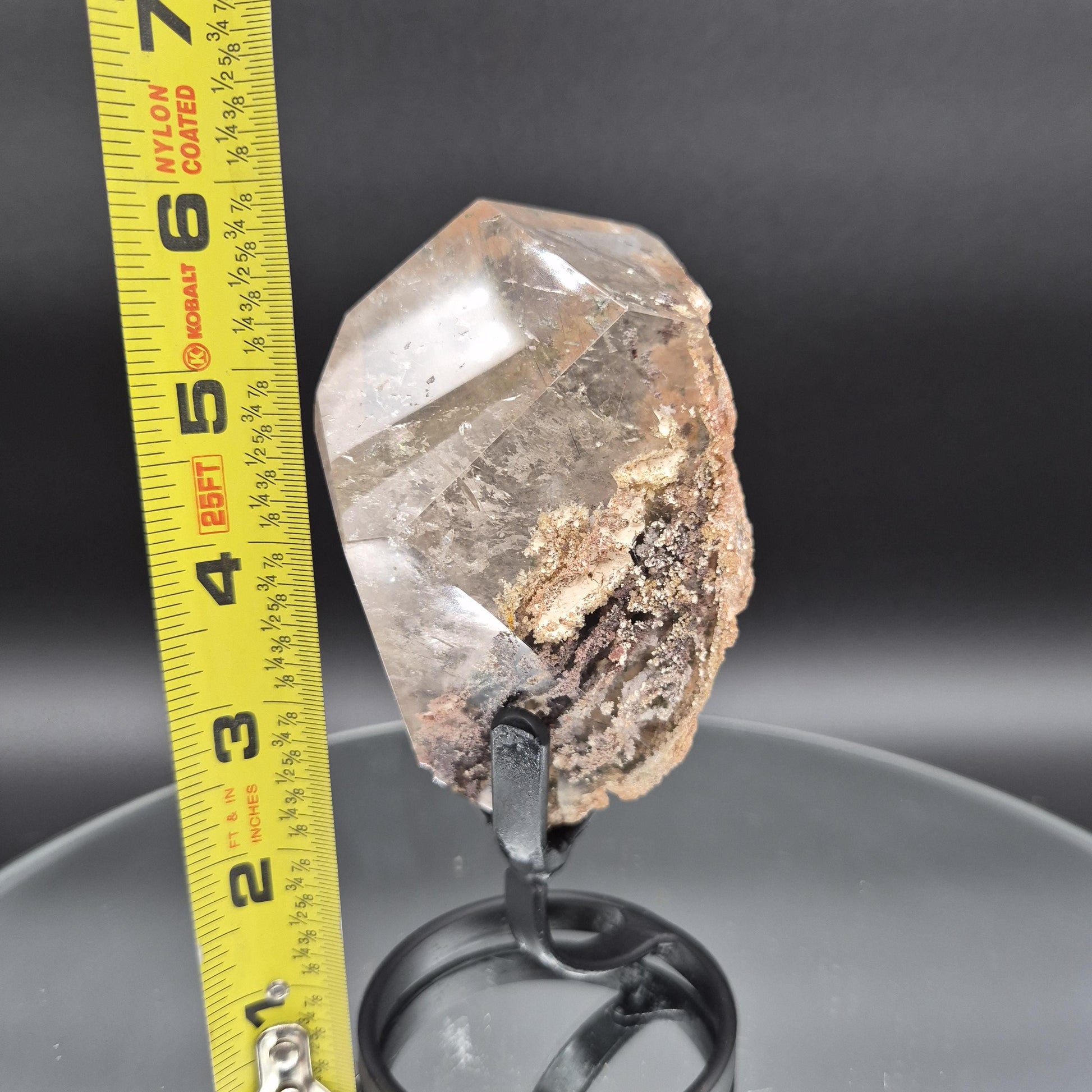 AAA+ Light Smoky Quartz Garden Inclusion (Lodolite) - Brazil - 1.17 lbs - 6 x 3in - Scenic Phantom Quartz Crystal Crystal Hoarder
