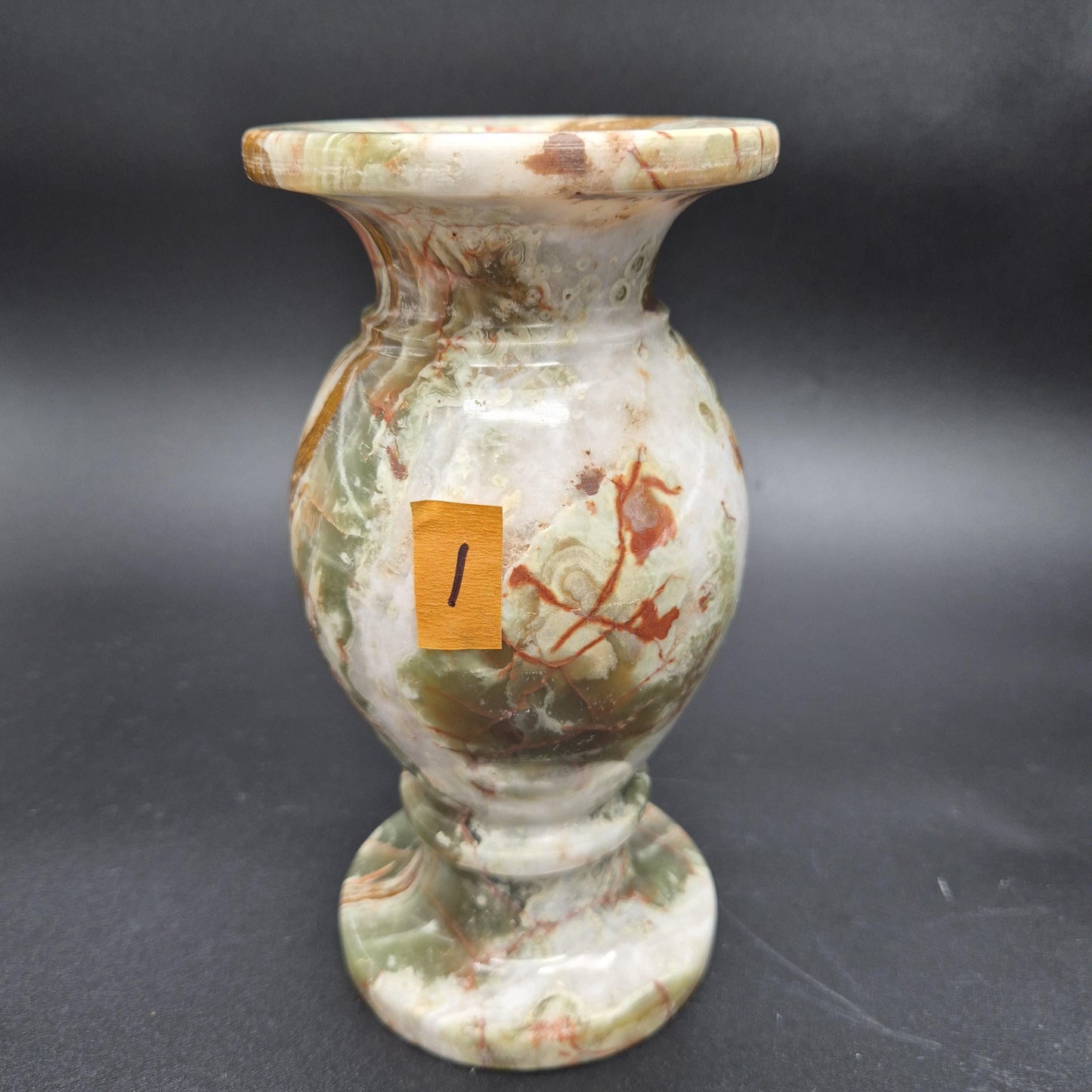 8 inch Polished Green Onyx Vase | Natural Stone Vase |  Hand Carved Onyx Vessel | Choose 1 of 2 | 4.5lbs Crystal Hoarder