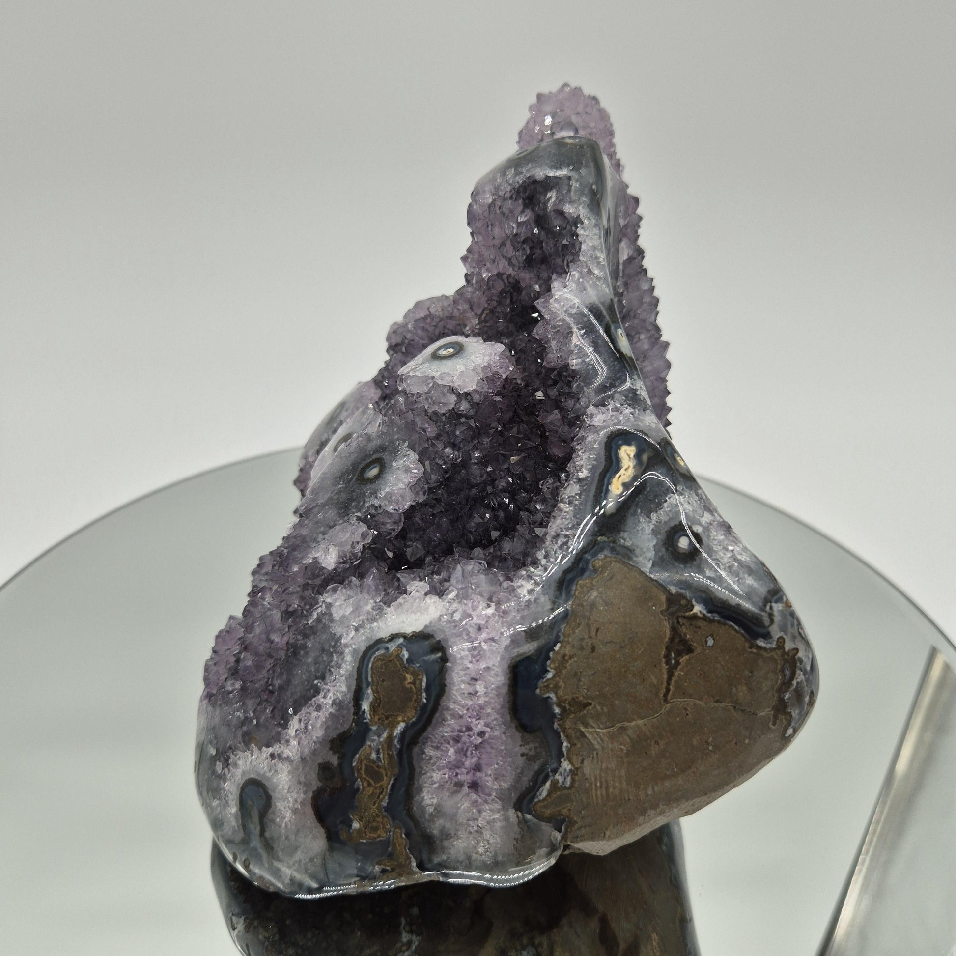 Super Rare AAA+ Amethyst Stalactite Eyes Mountain  Druzy Formation - Brazil - 5.7 lbs Crystal Hoarder