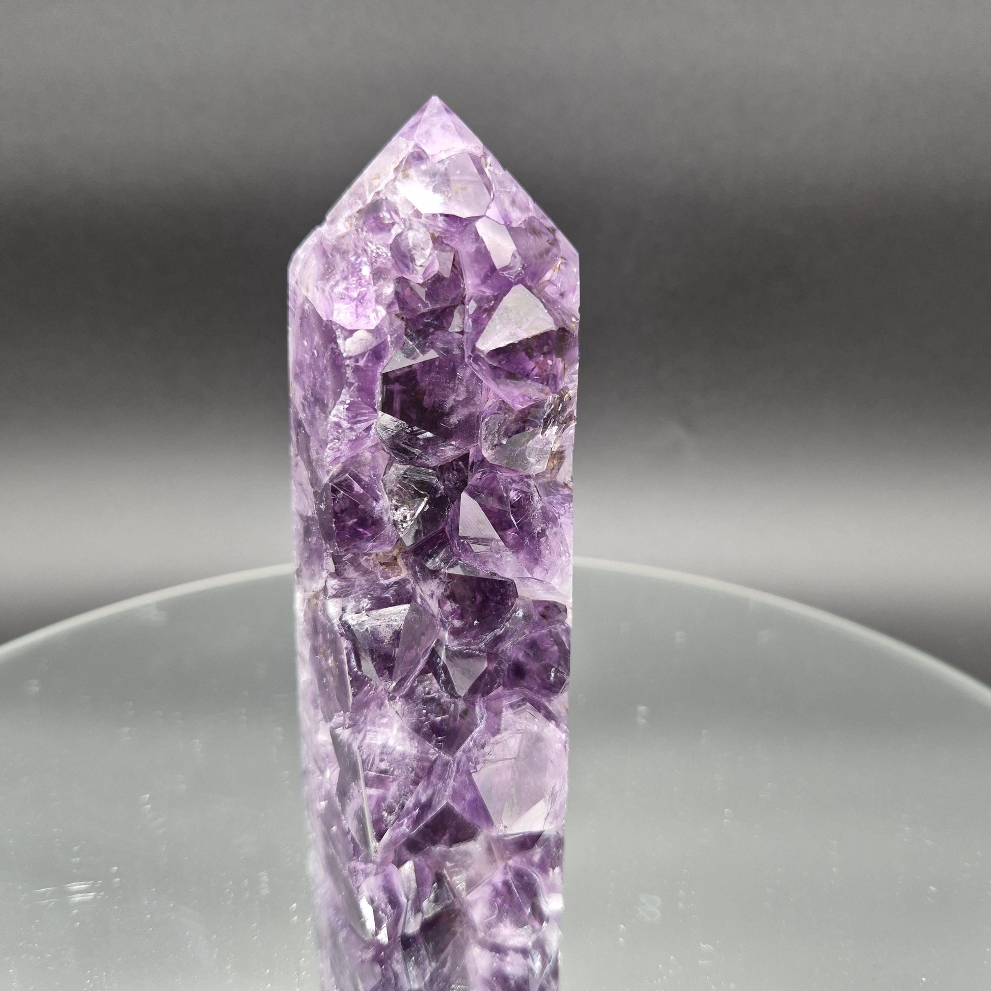 5.5 x 2 in AAA+ Raw Amethyst Tower - Brazil - 1.13 lbs - High-Quality Natural Purple Quartz Specimen - Collector Crystal Crystal Hoarder