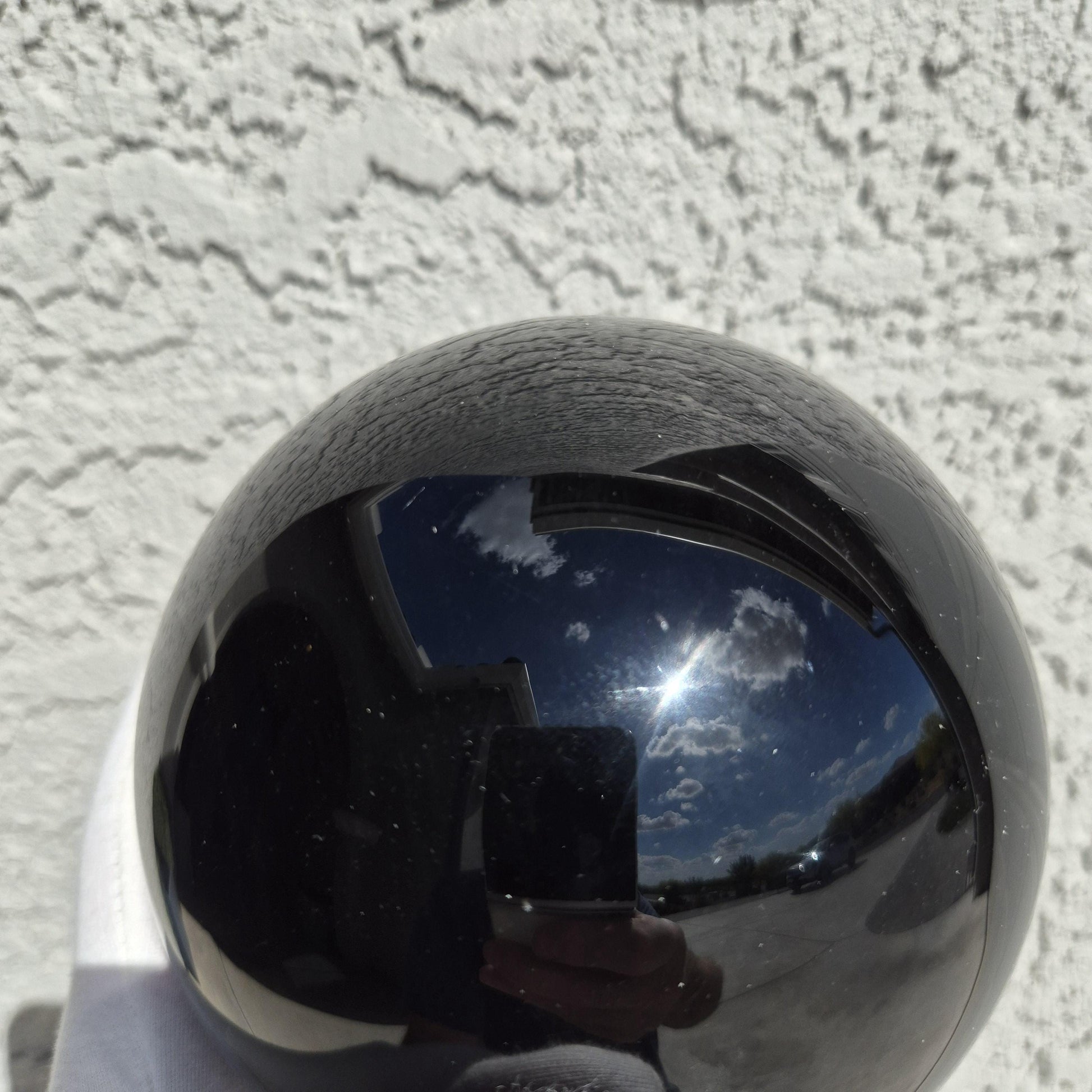 4.75in (120mm) AAA+ Silver Obsidian Sphere - Perfect Flash Sheen Crystal Ball - Premium Volcanic Glass Sphere Crystal Hoarder