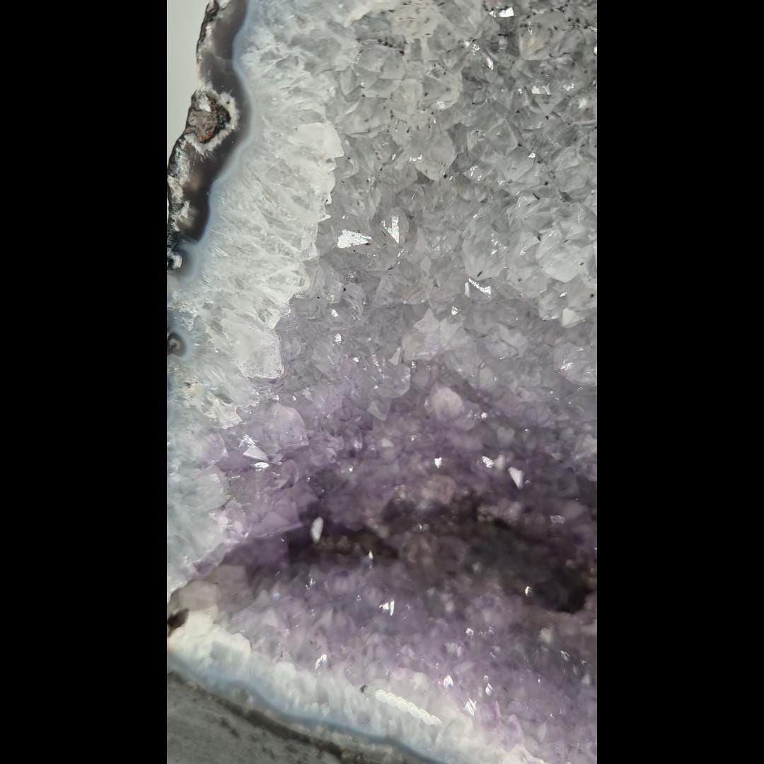 Rare Multi-Color Amethyst Cathedral - Brazilian Amethyst Geode - Natural Crystal Display Crystal Hoarder