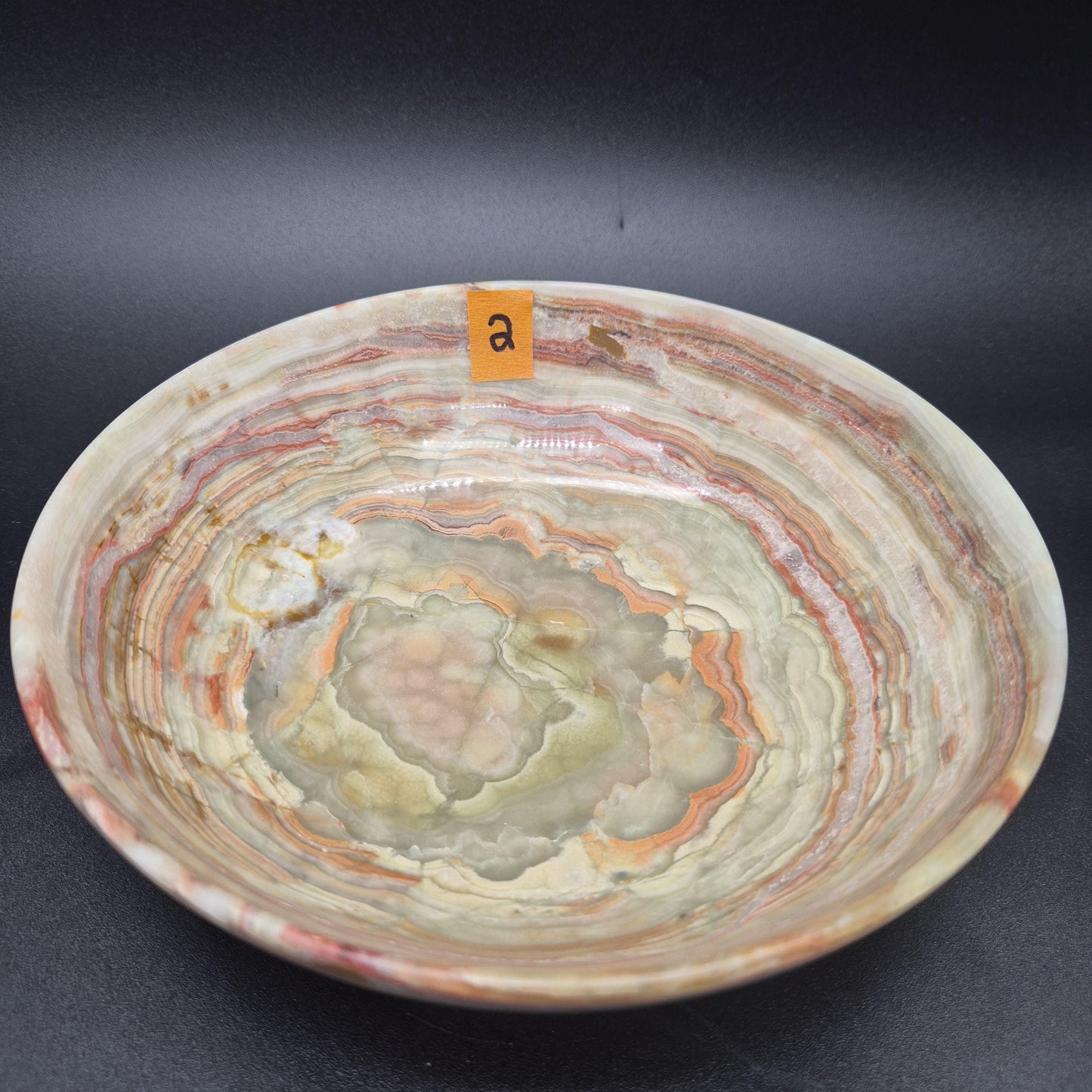 8 inch Polished Green Onyx Bowl | Natural Stone Crystal Dish | 2.5 inch Tall | 1.5 lbs | Choose 1 of 4 Crystal Hoarder