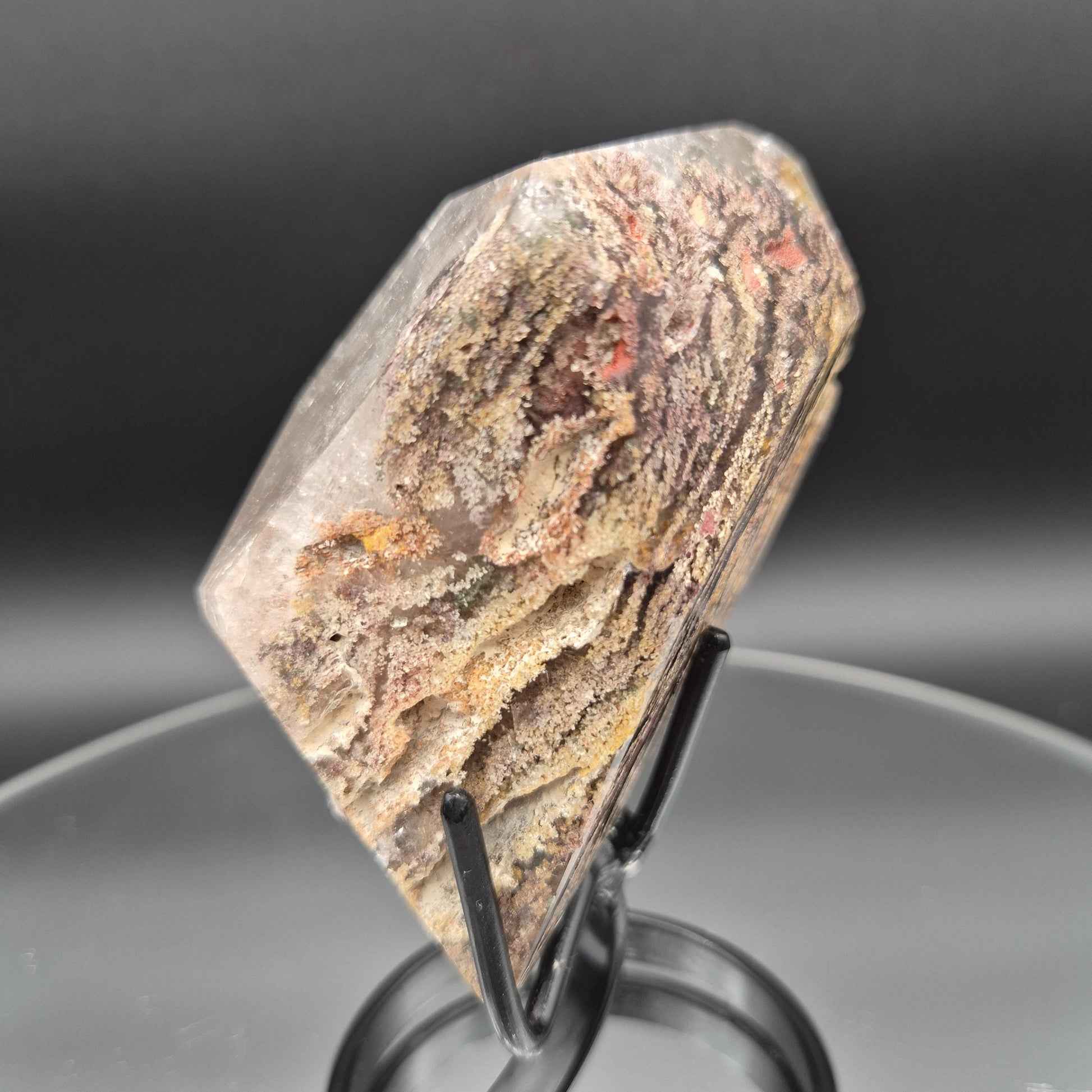 AAA+ Light Smoky Quartz Garden Inclusion (Lodolite) - 0.94 lbs - 5 x 3in - Scenic Phantom Quartz - Brazil Crystal Crystal Hoarder