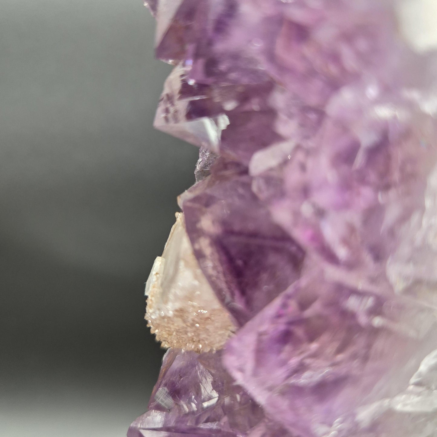 AAA+ Super Rare Amethyst Portal with UV Reactive Calcite Quartz Sugar Hematite Blue Agate Brazil 5.73lbs 10x7x1.5 inches Crystal Hoarder