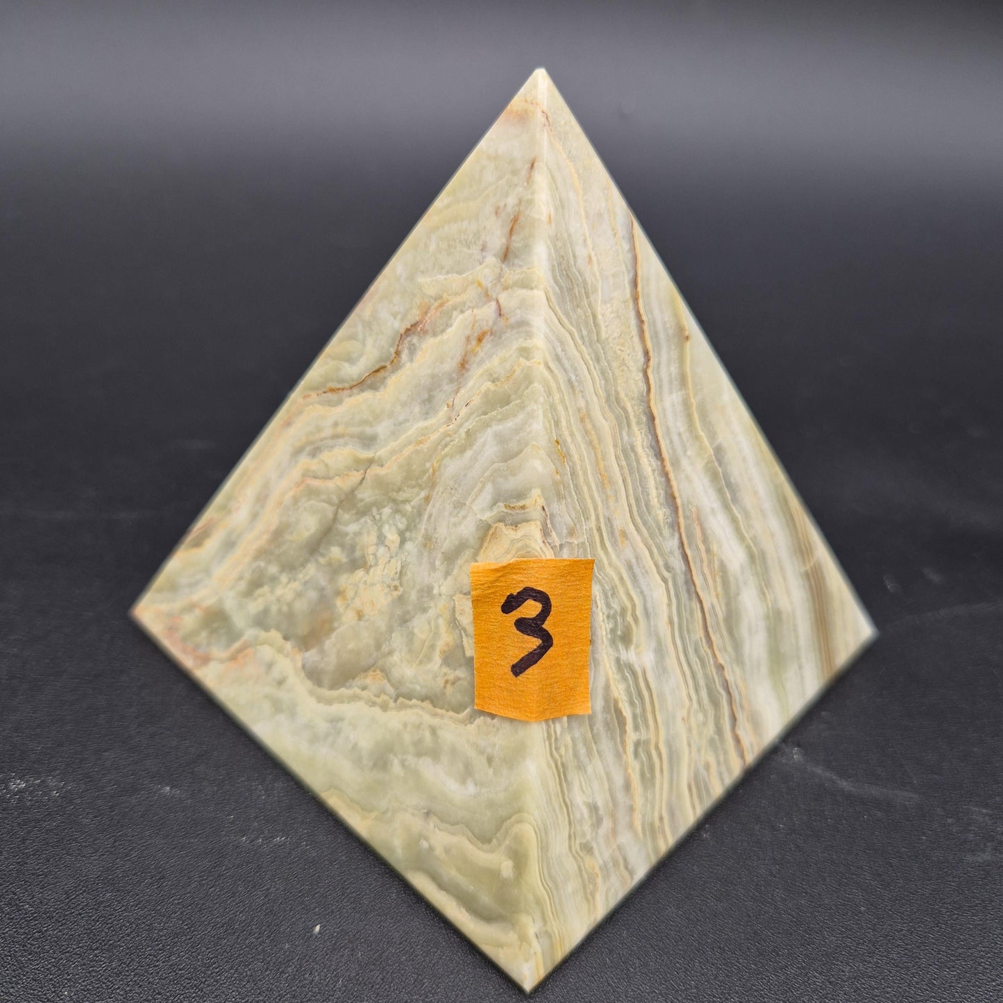 4 Inch Polished Green Onyx Pyramid | Green Onyx Decor | Crystal Pyramid | 2 lbs | Choose 1 of 4 Crystal Hoarder